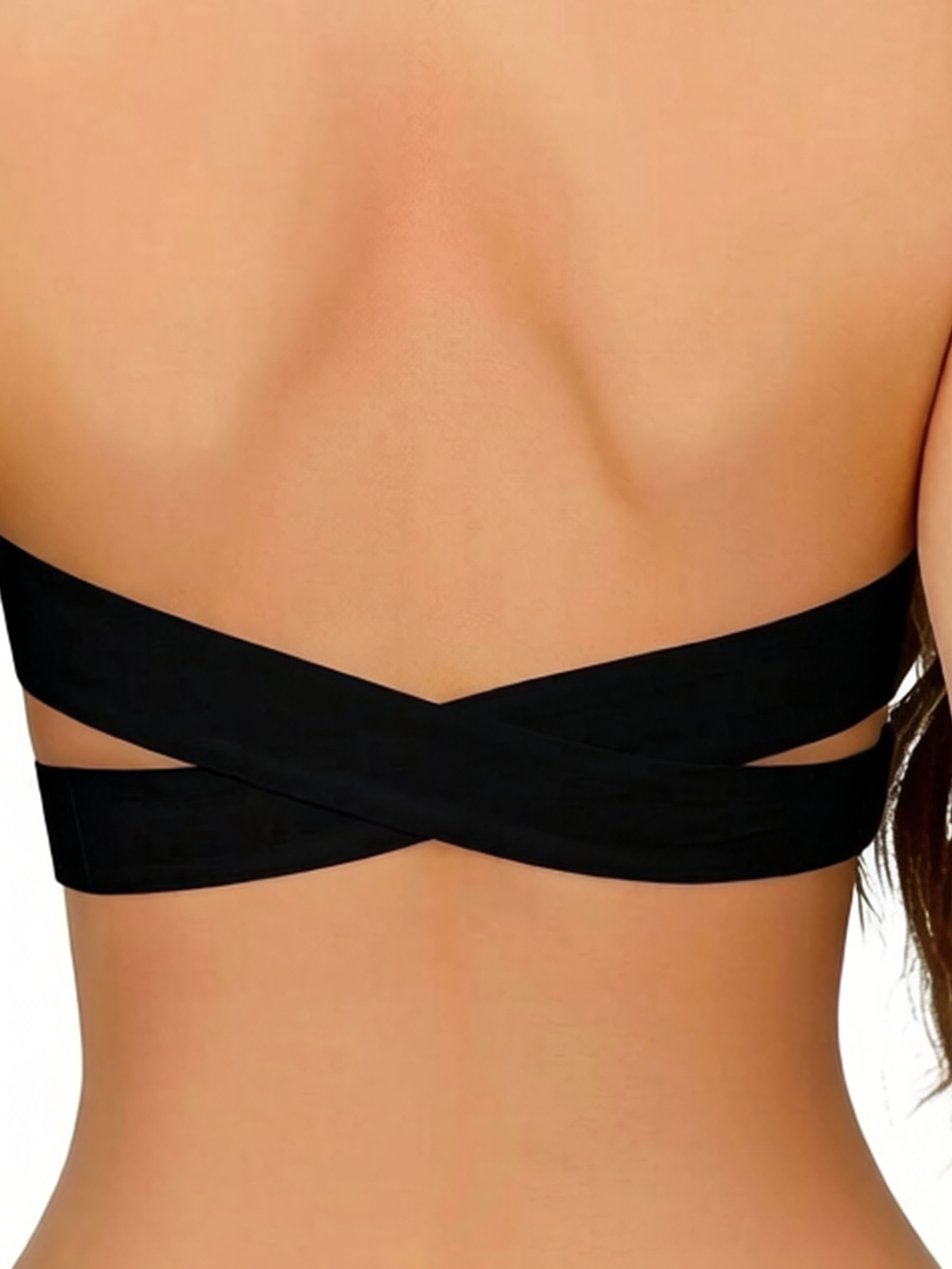 Wireless Strapless Push Up Bra with Side Buckle