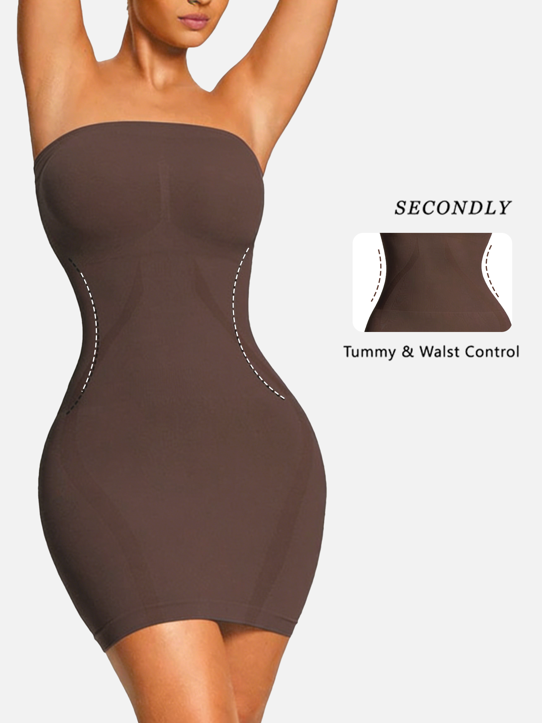 The Smoothing Strapless Shapewear Slip Dress