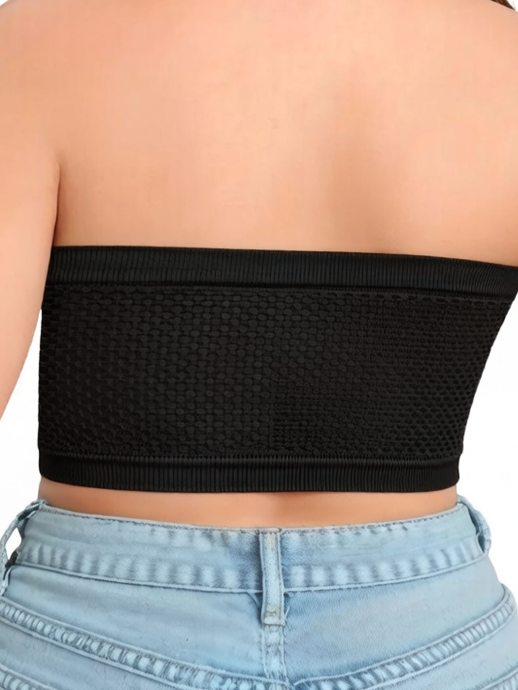 Plus Size Wireless Strapless Front Closure Bra