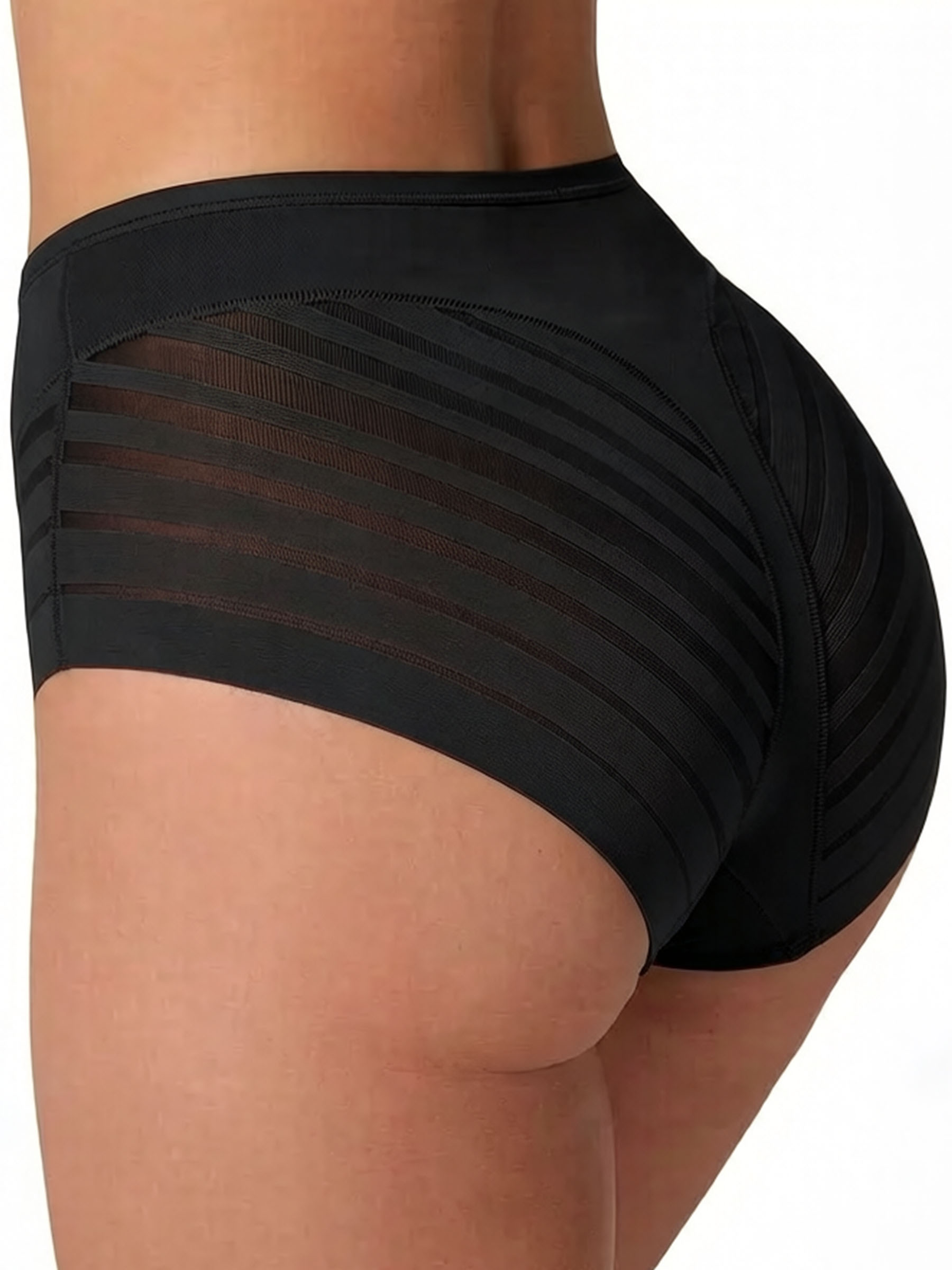 High Waisted Seamless Lace Shapewear - Tummy Control & Butt-Lift Underwear