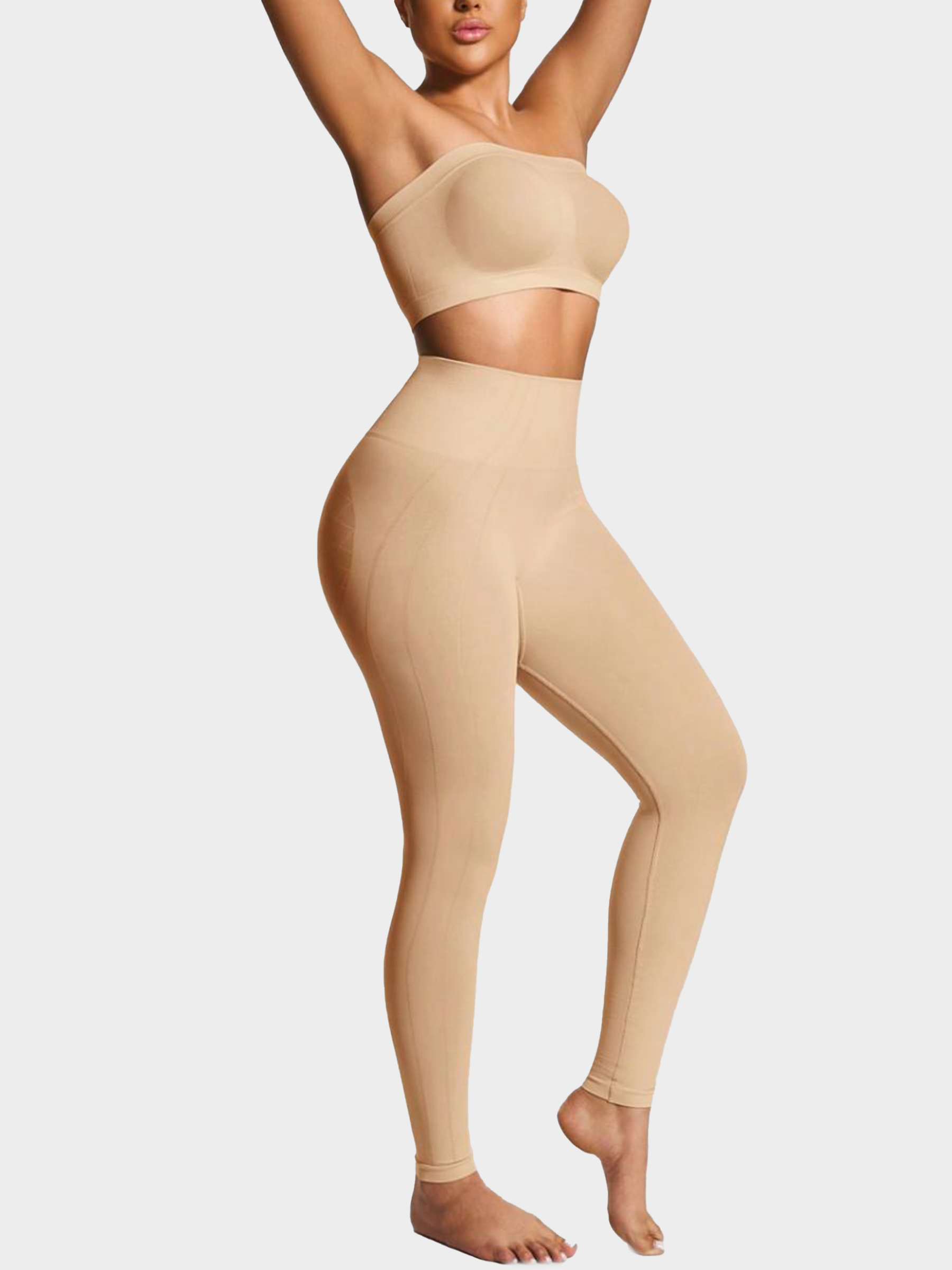 High-Waist Heart Butt-Lift Full-Length Shaping Leggings