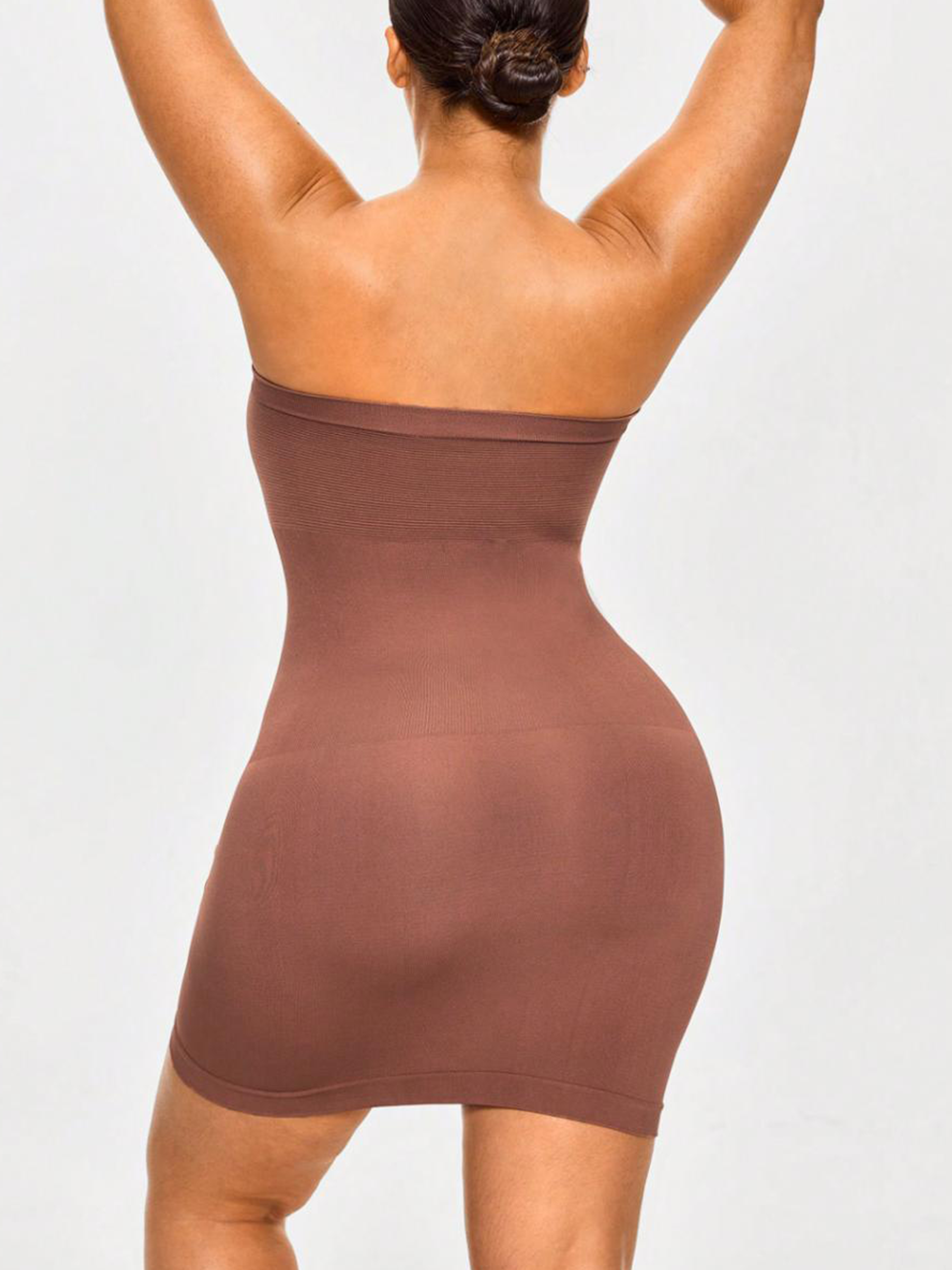 Plus Size Strapless Mini Shaping Slip Dress