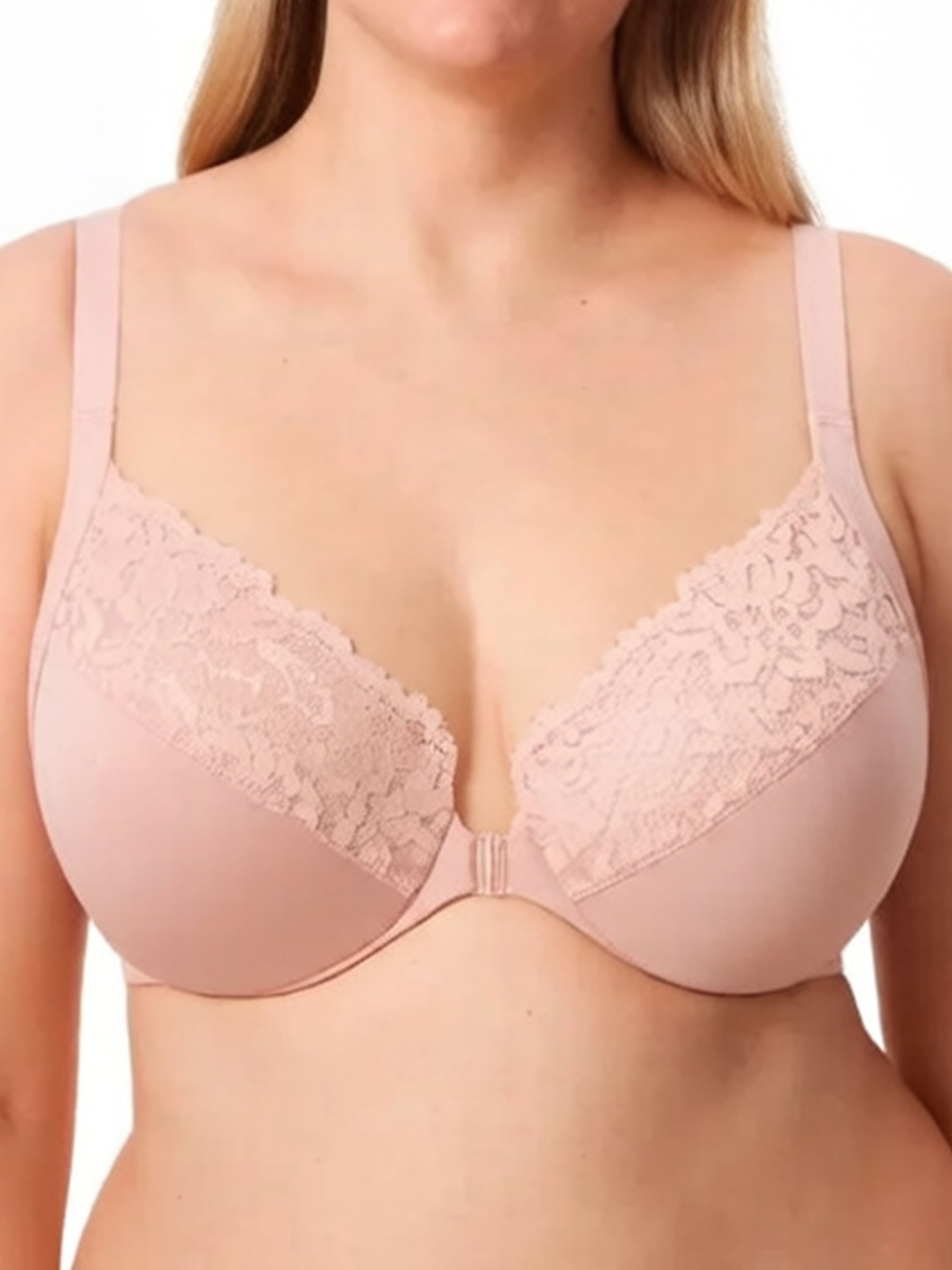Front Closure Lace Full Coverage Underwire Bra