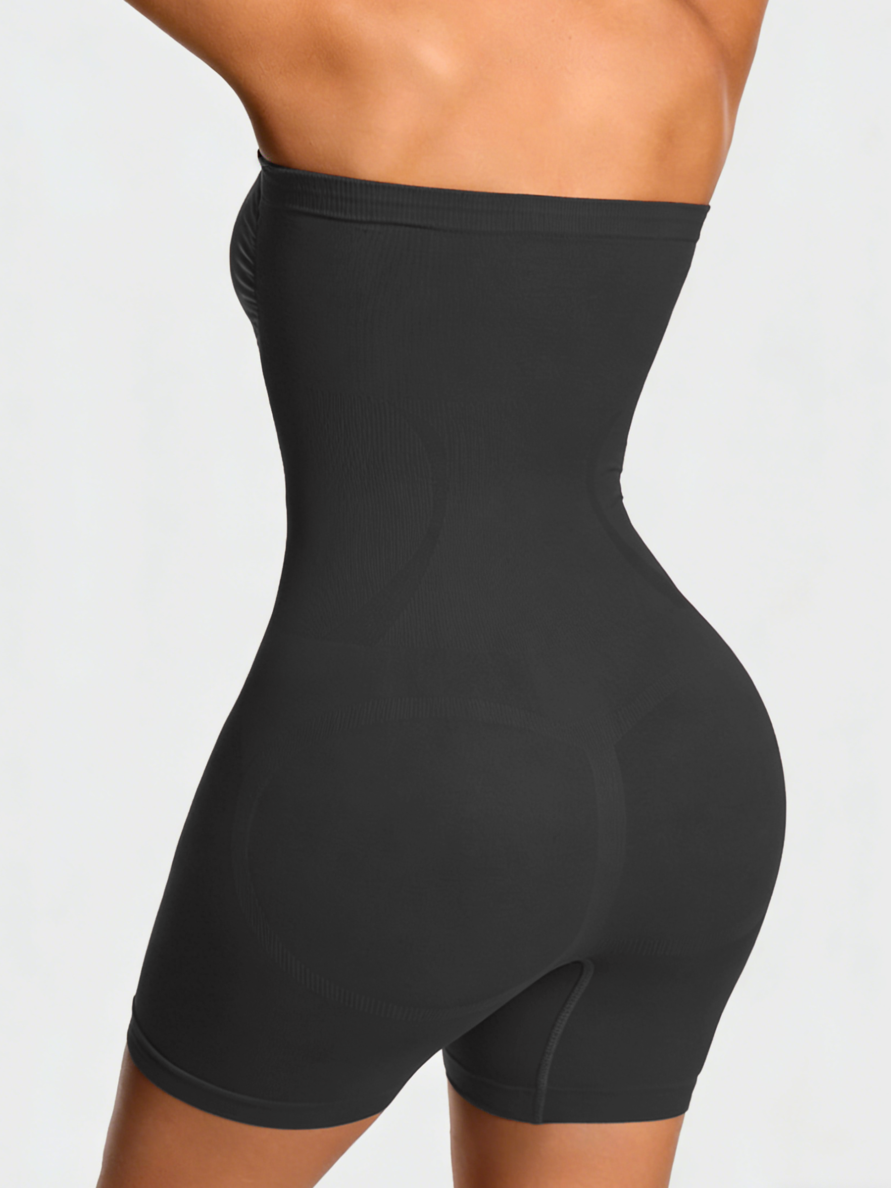 The Strapless Mid-Thigh Shaping Bodysuit