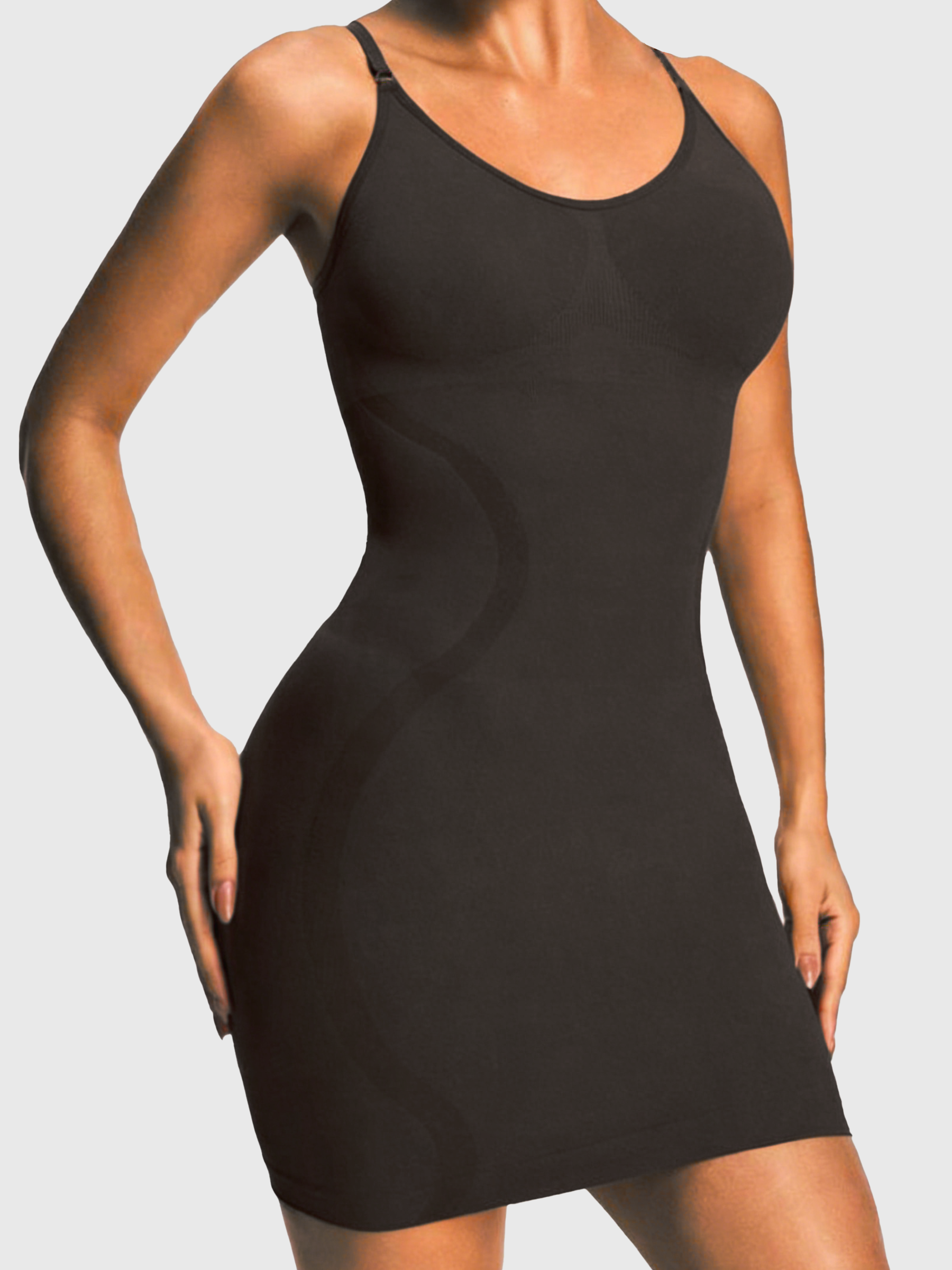 The Spaghetti Strap Shaping Mini Slip Dress