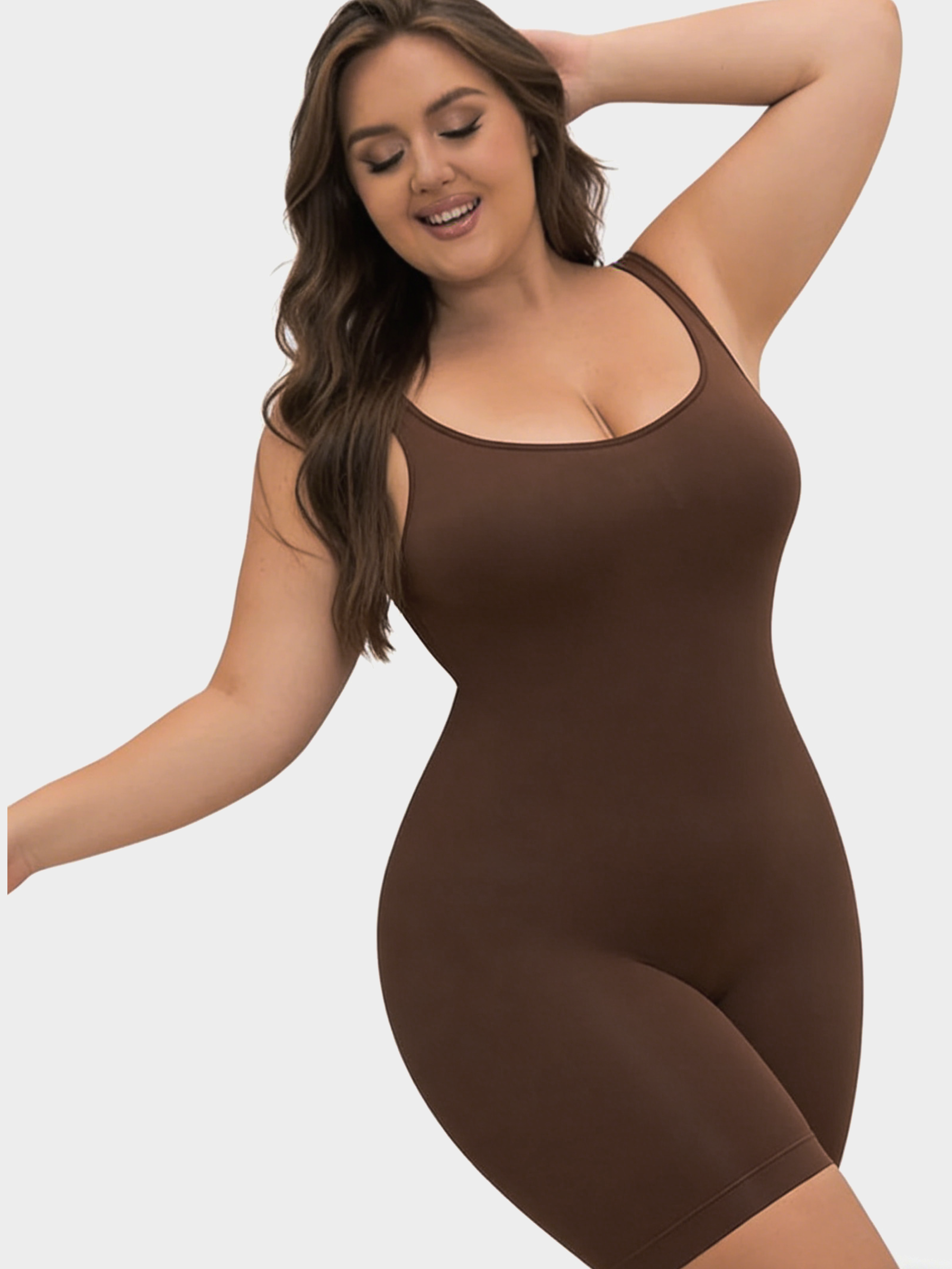 The Full Coverage Mid-Thigh Shaping Bodysuit