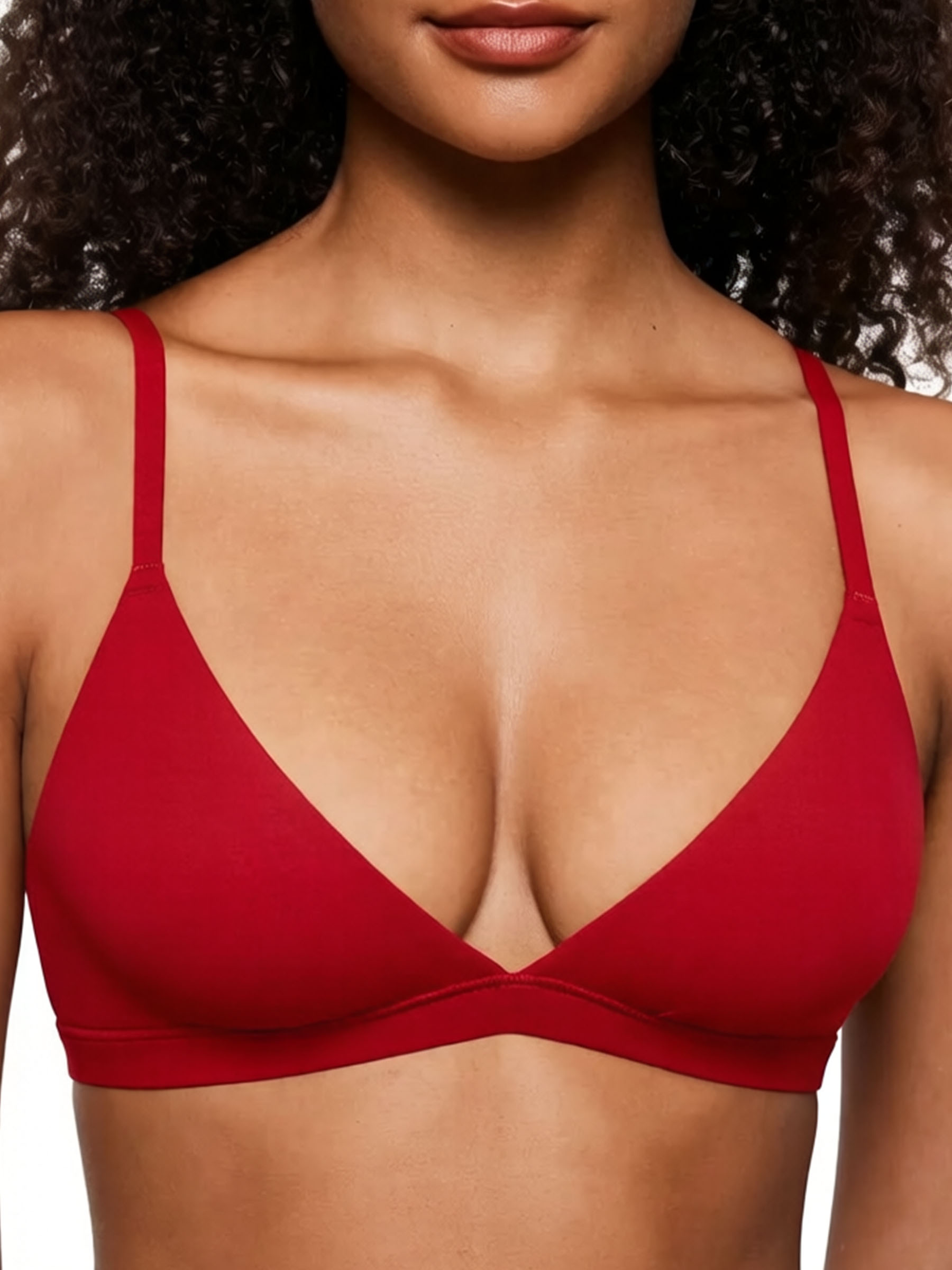 Unlined Seamless Wireless Triangle Bralette