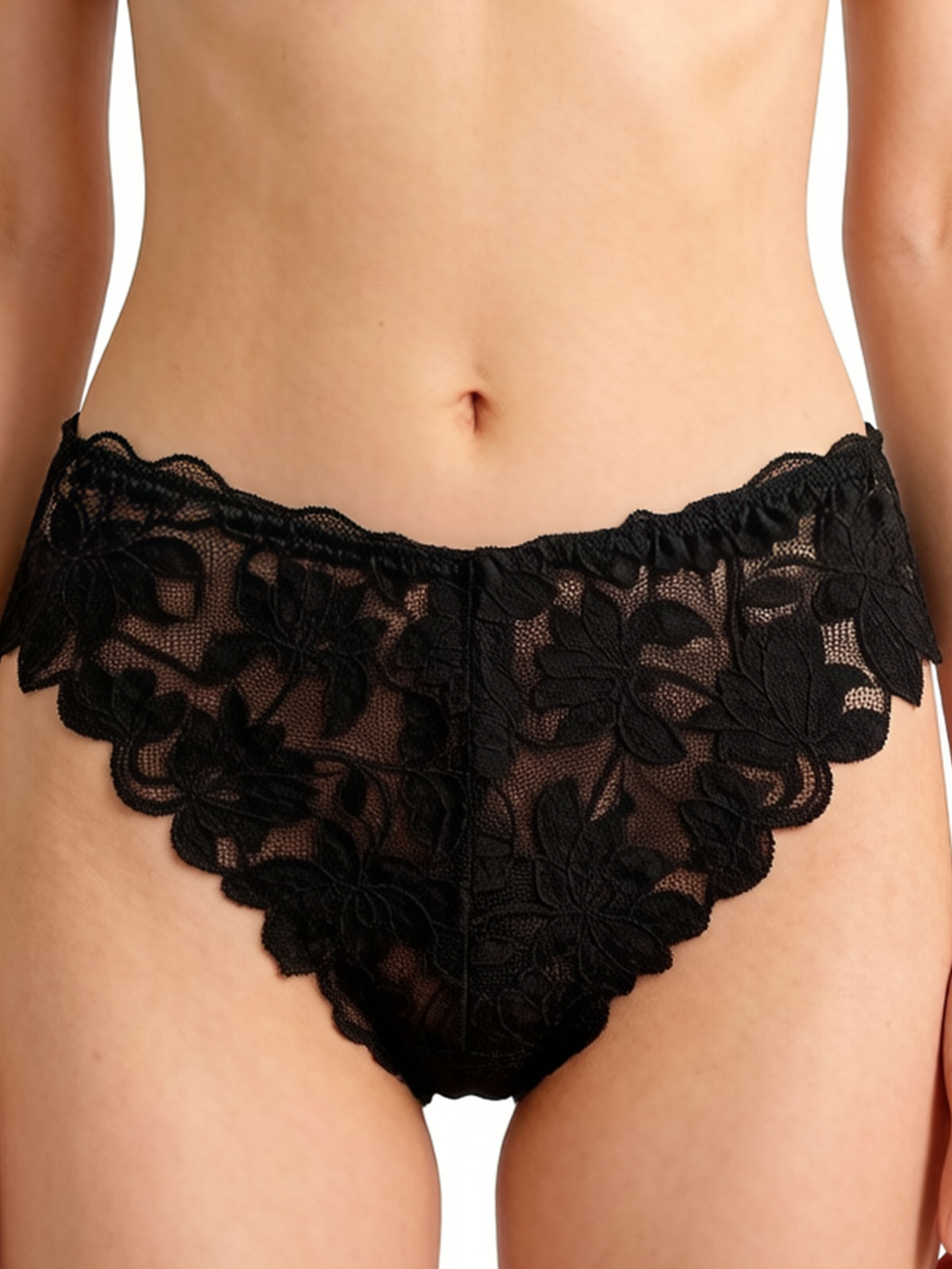 Floral Lace Hollow-Out Briefs - Sexy Sheer Breathable Underwear