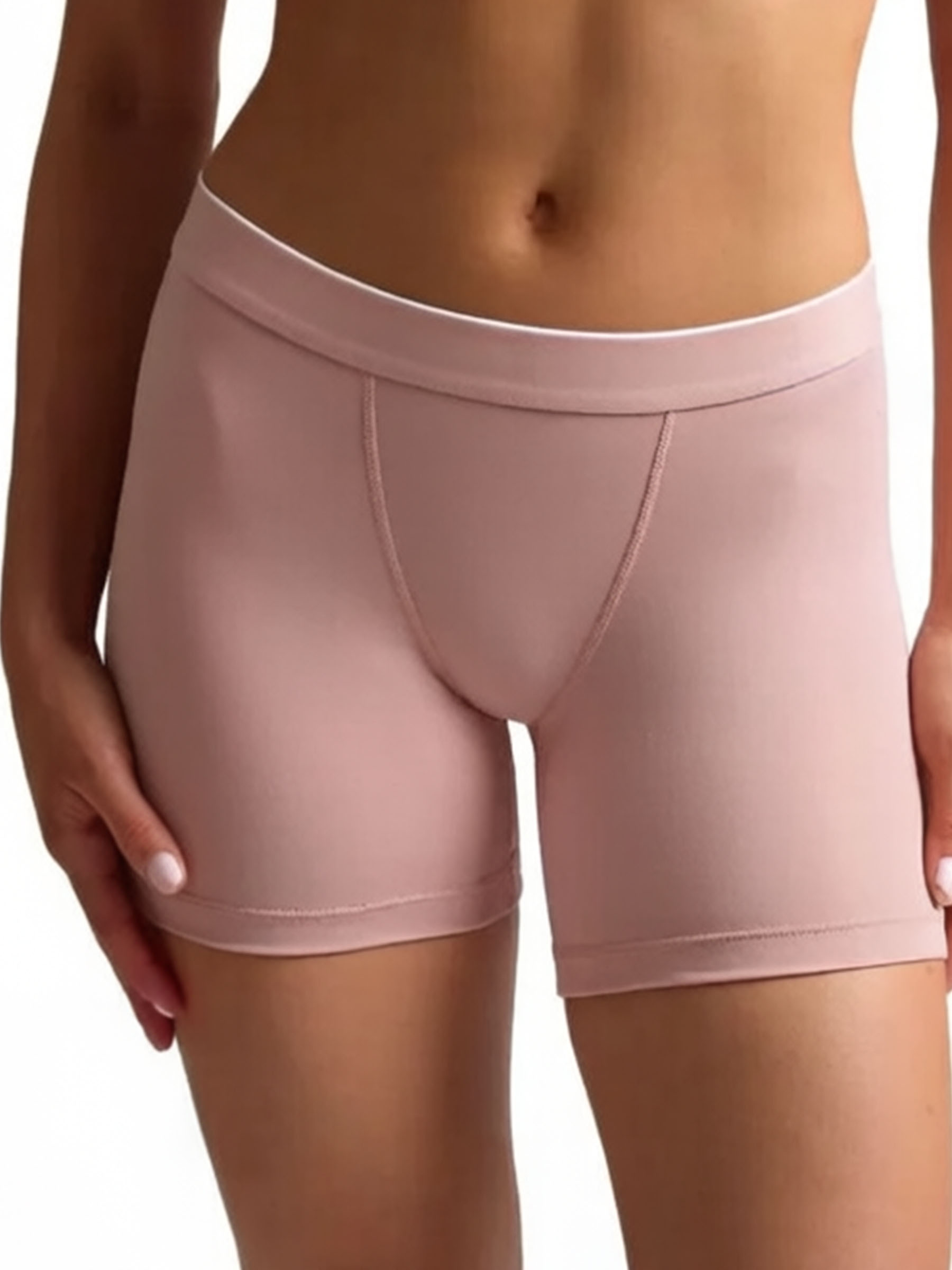 Soft Modal Boxer Briefs for Women - Breathable Mid-Rise Underwear