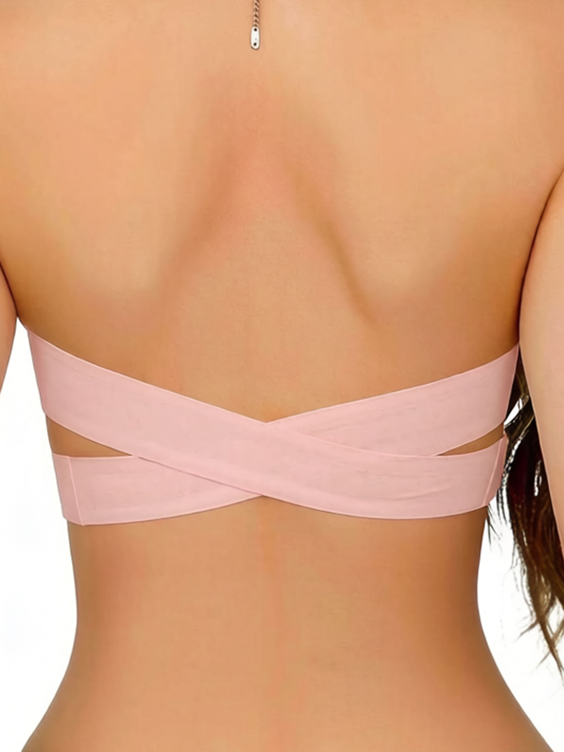 Wireless Strapless Push Up Bra with Side Buckle