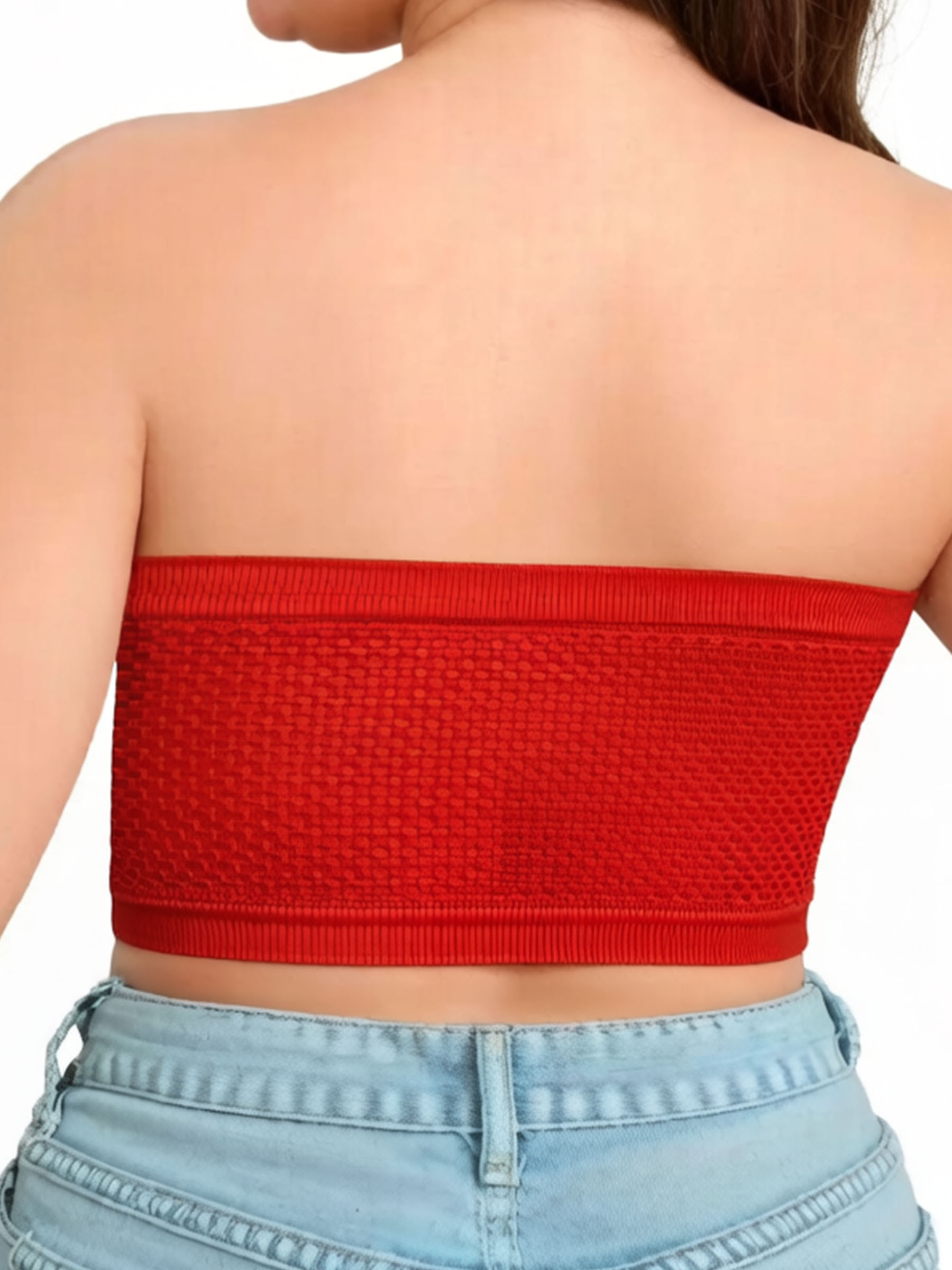 Plus Size Wireless Strapless Front Closure Bra