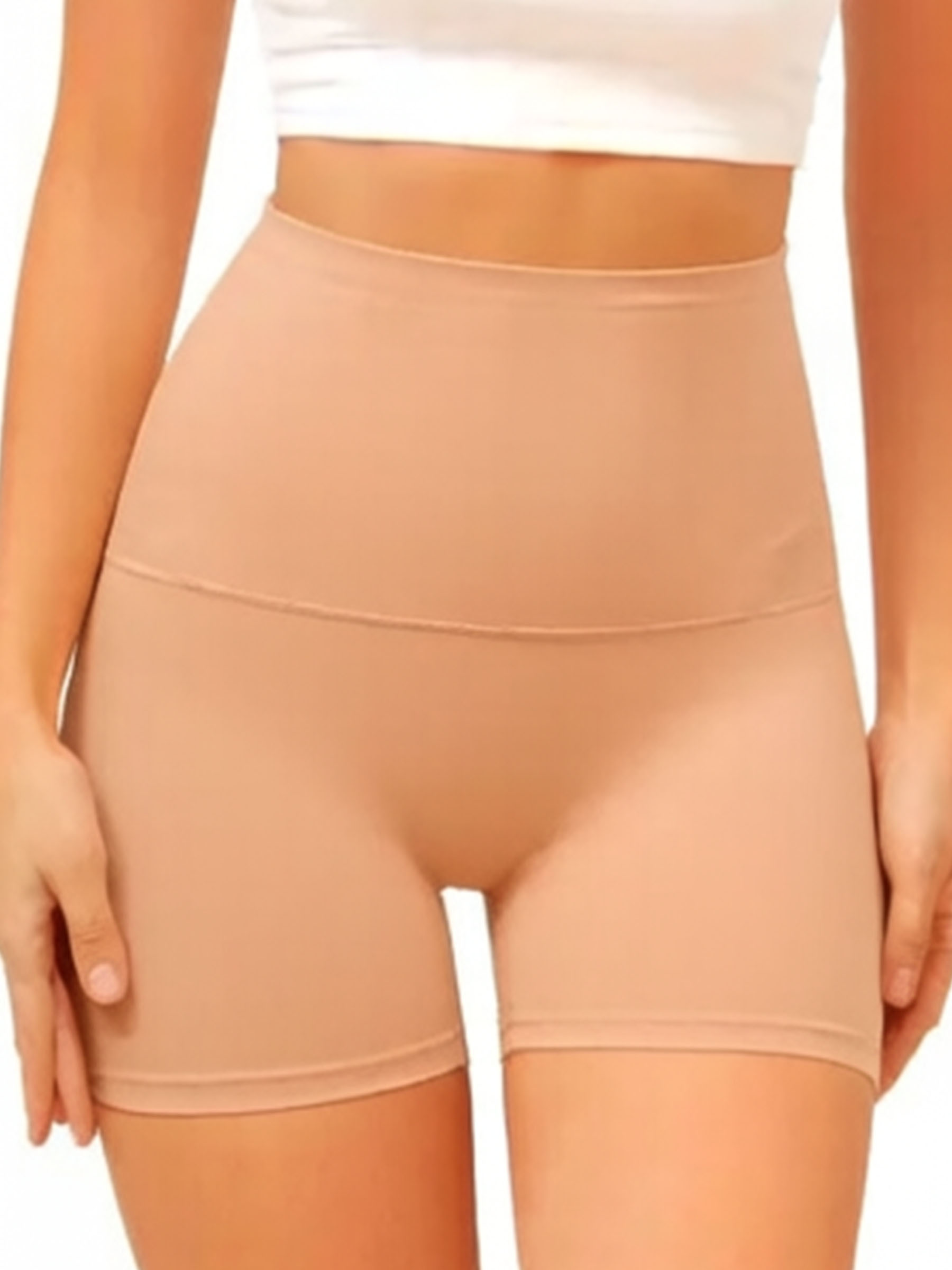 High Waisted Seamless Boyshort Shapewear - Tummy Slimming Full Coverage Underwear