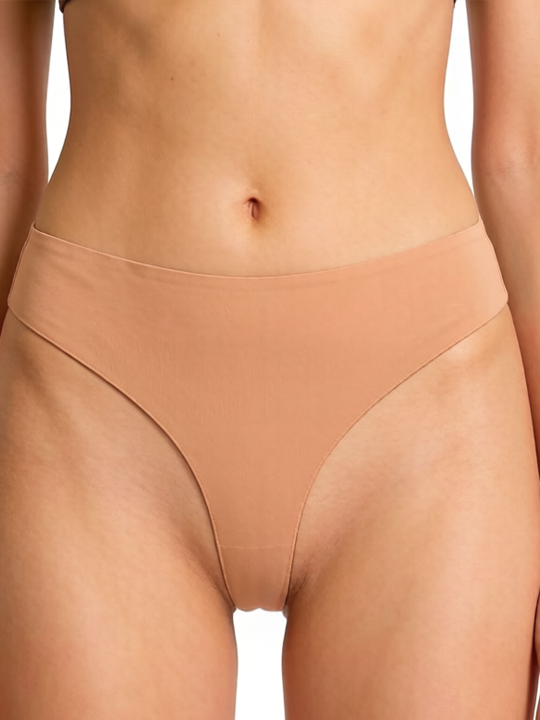 Seamless Camel Toe Cover Thongs - Invisible High Elastic Underwear