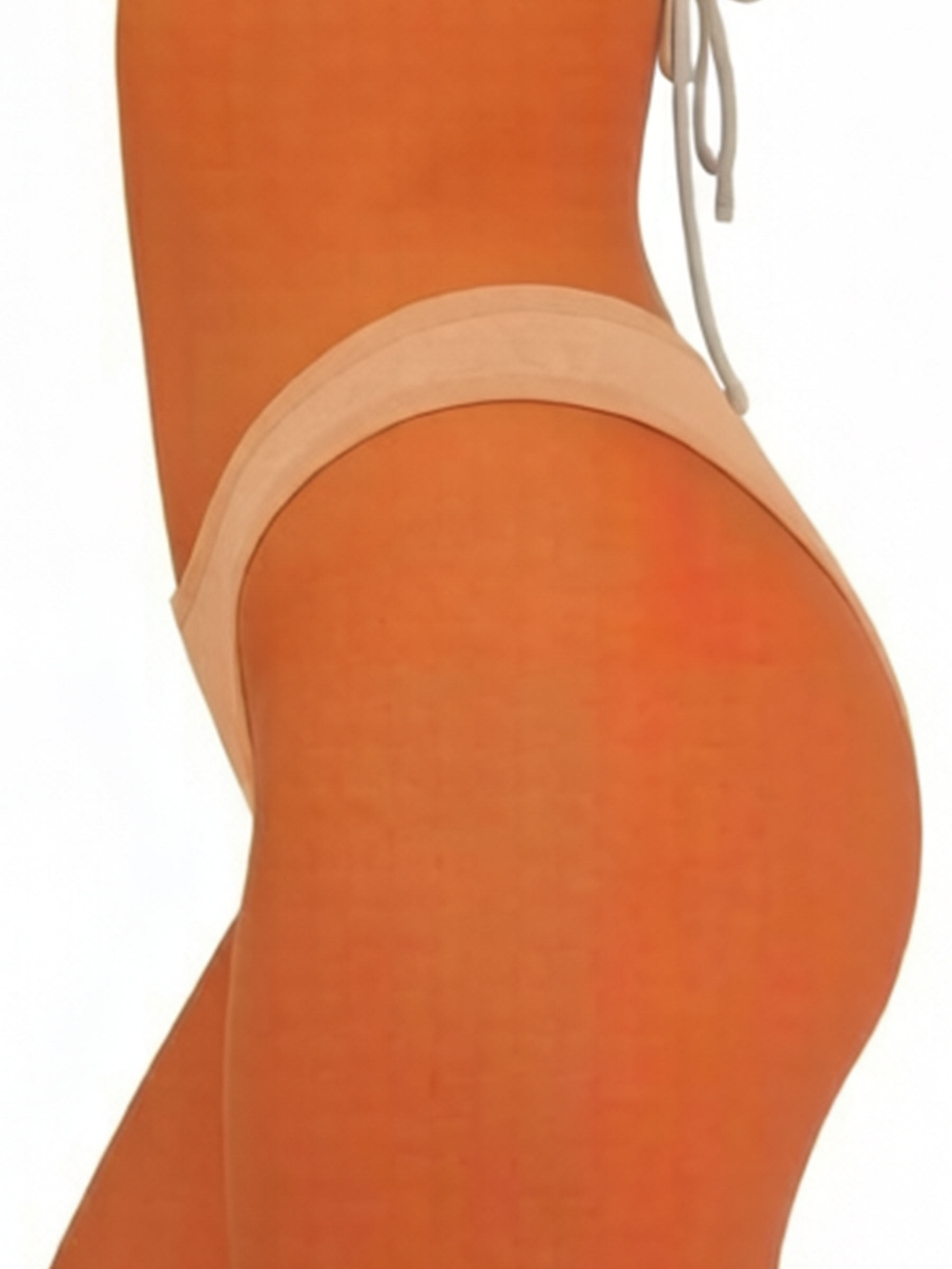 Low Rise Ribbed Cotton Thongs - Soft Breathable High-Cut Underwear