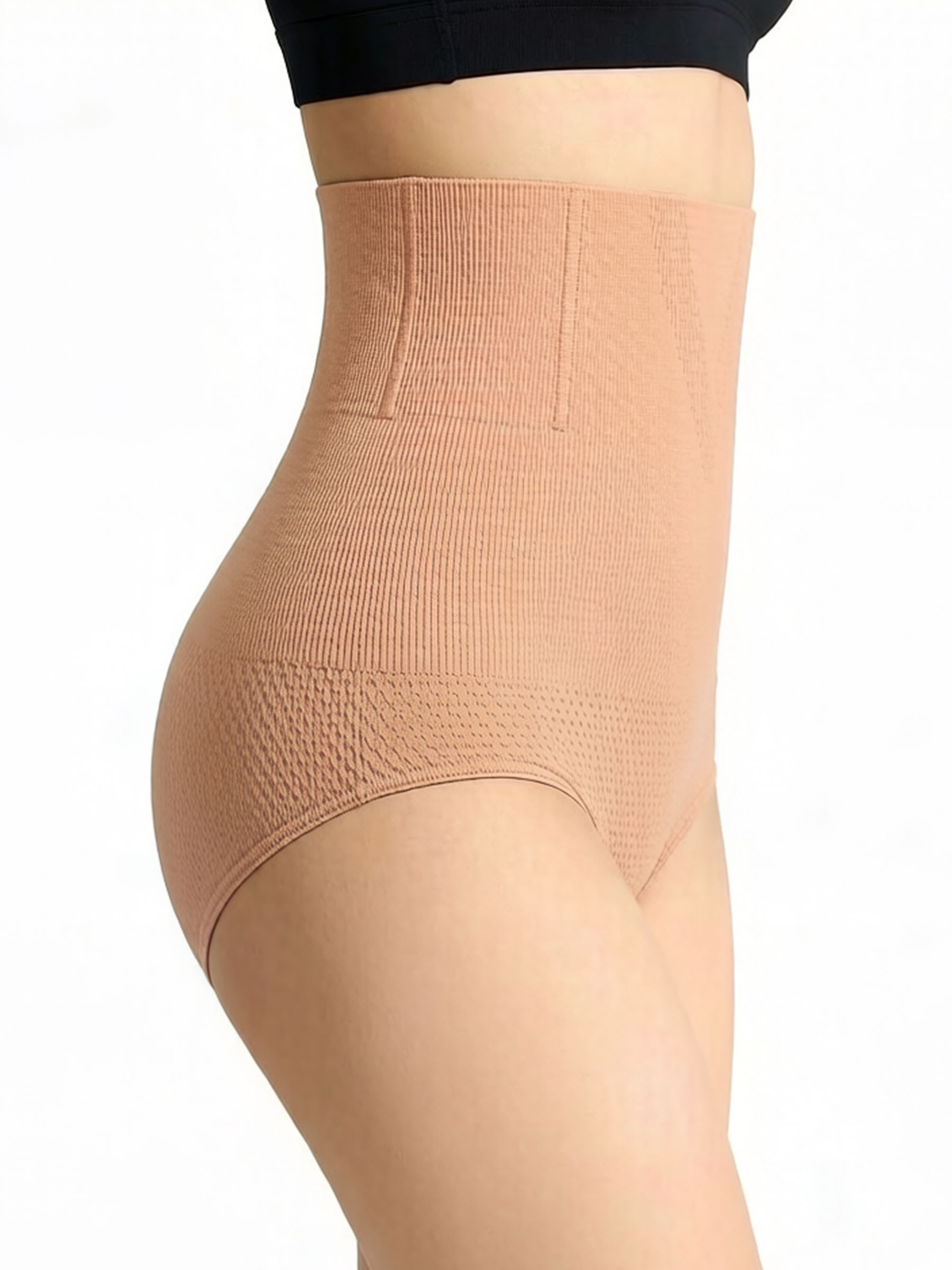 High Waist Tummy Control Shapewear Briefs - Butt Lifting Seamless Underwear