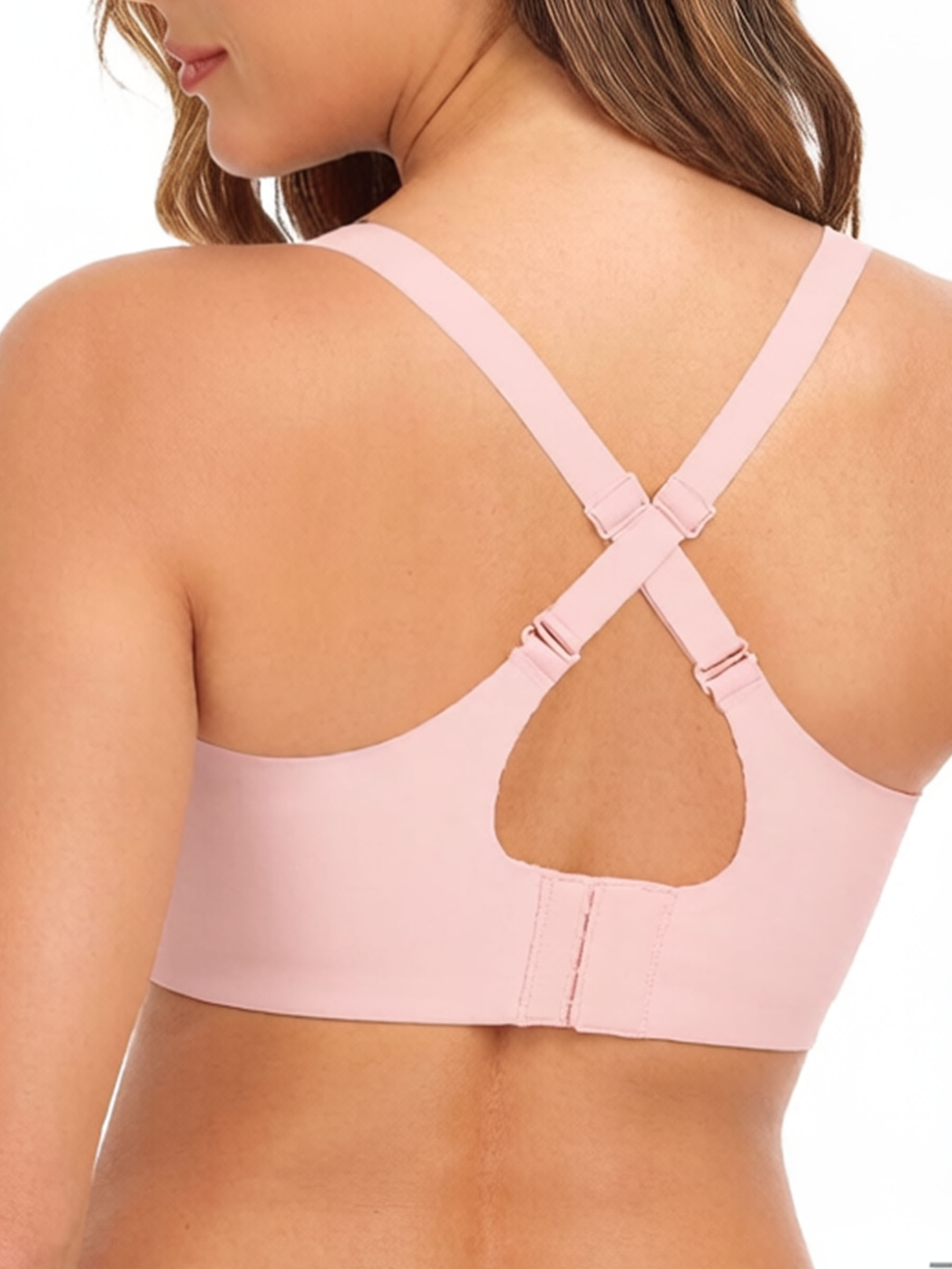 Wireless V-Neck Push Up Seamless Bra