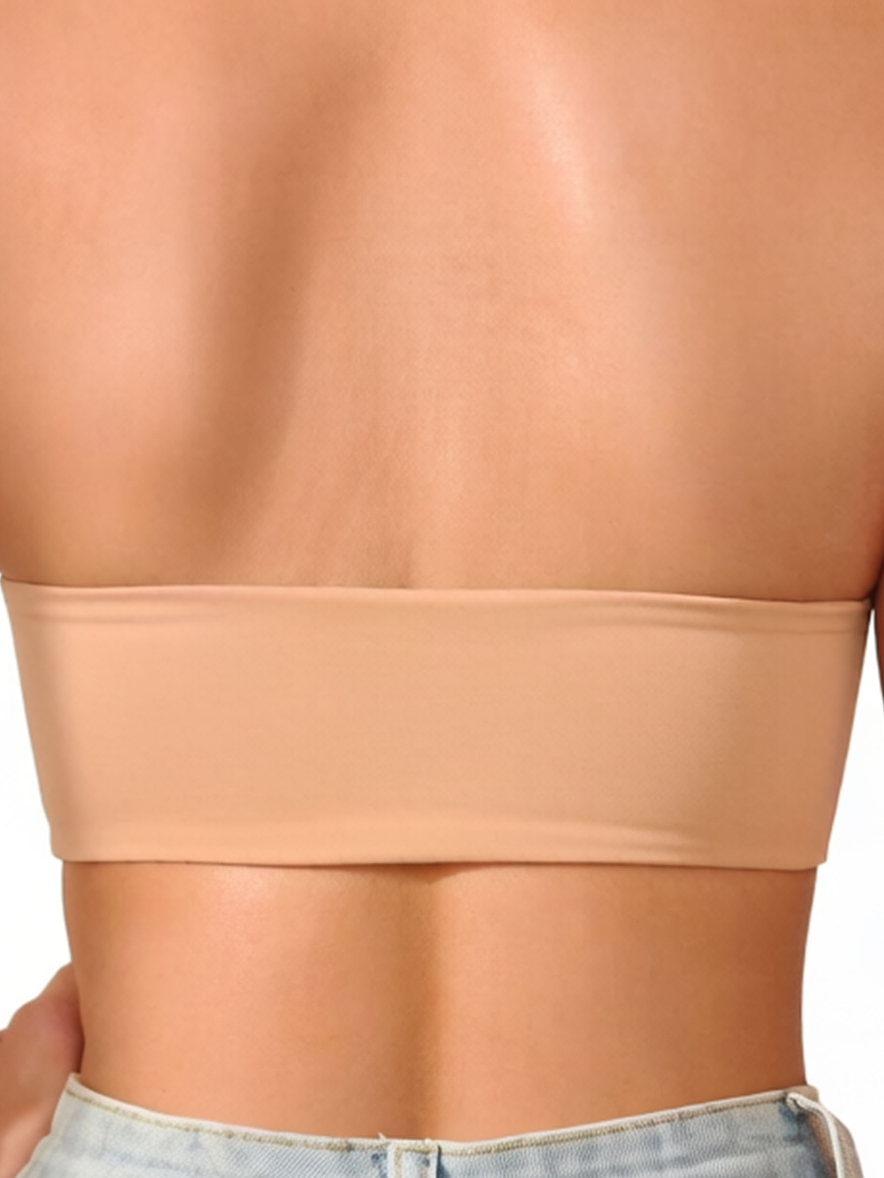 Front Buckle Strapless Wireless Bandeau Bra