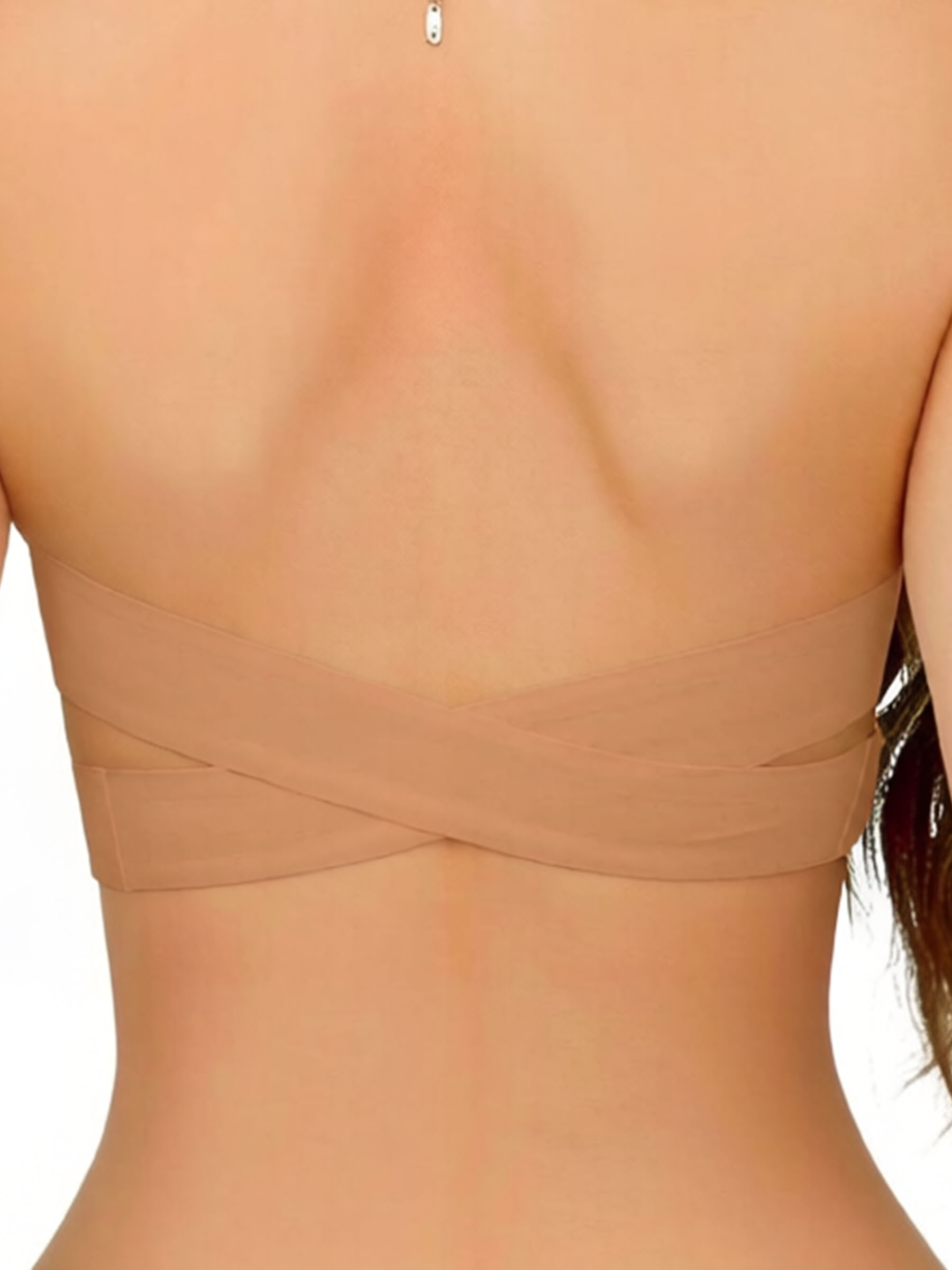 Wireless Strapless Push Up Bra with Side Buckle
