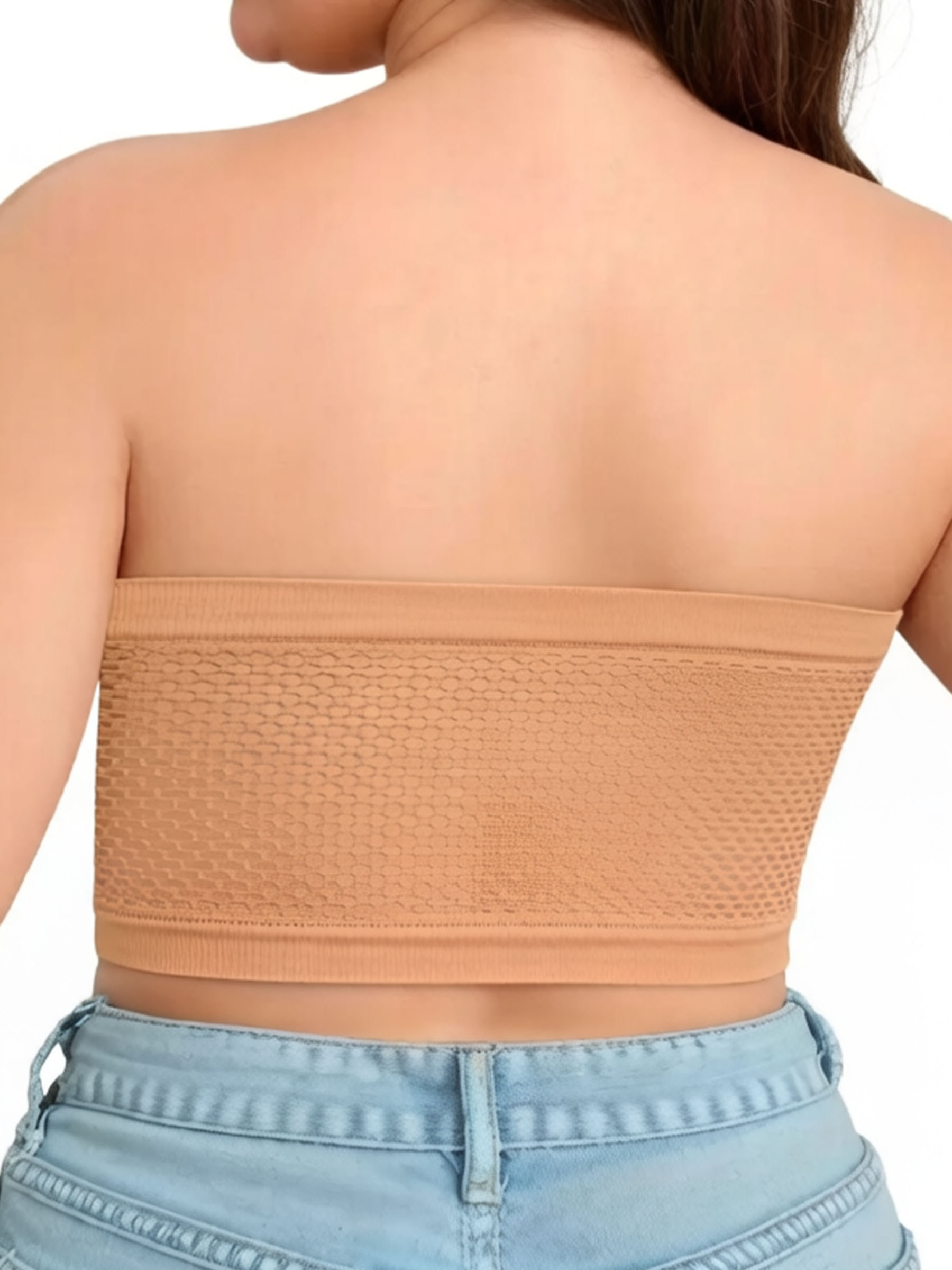 Plus Size Wireless Strapless Front Closure Bra