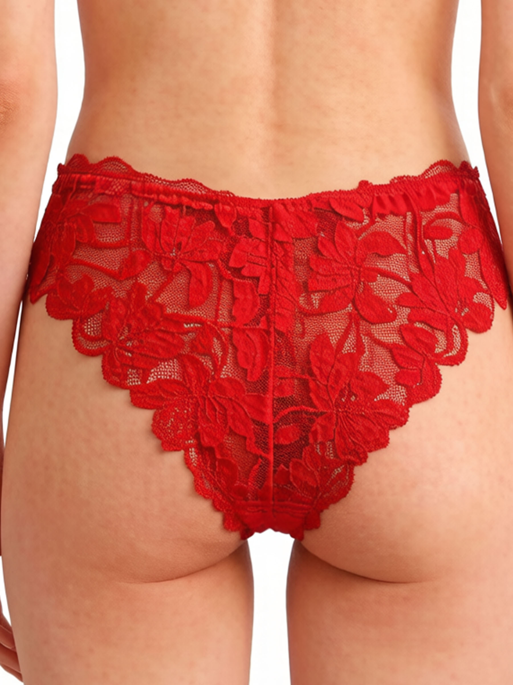 Floral Lace Hollow-Out Briefs - Sexy Sheer Breathable Underwear