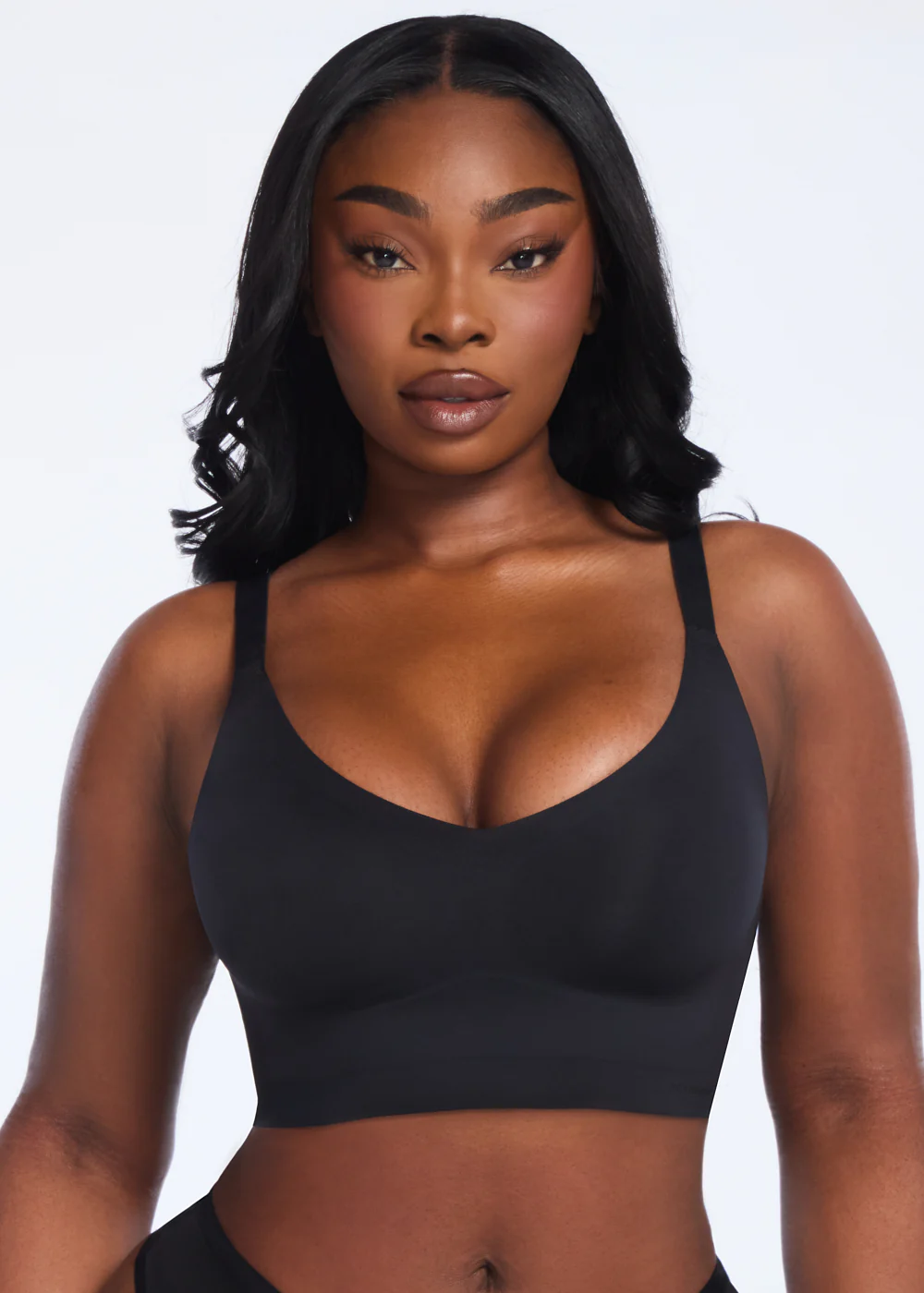 Wireless V-Neck Adjustable Bra