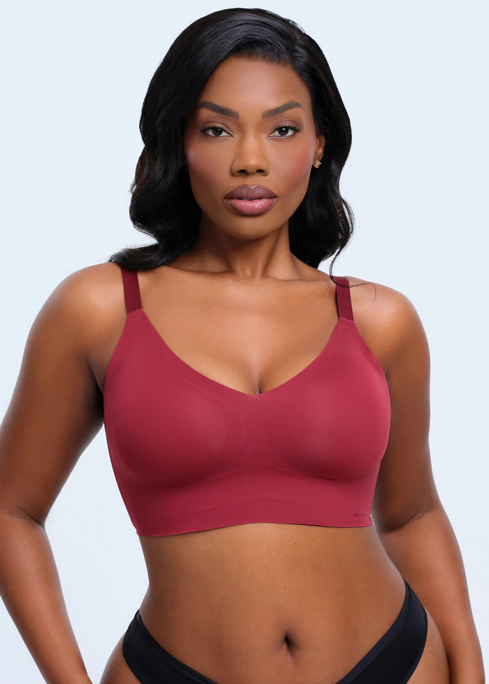 Wireless V-Neck Adjustable Bra