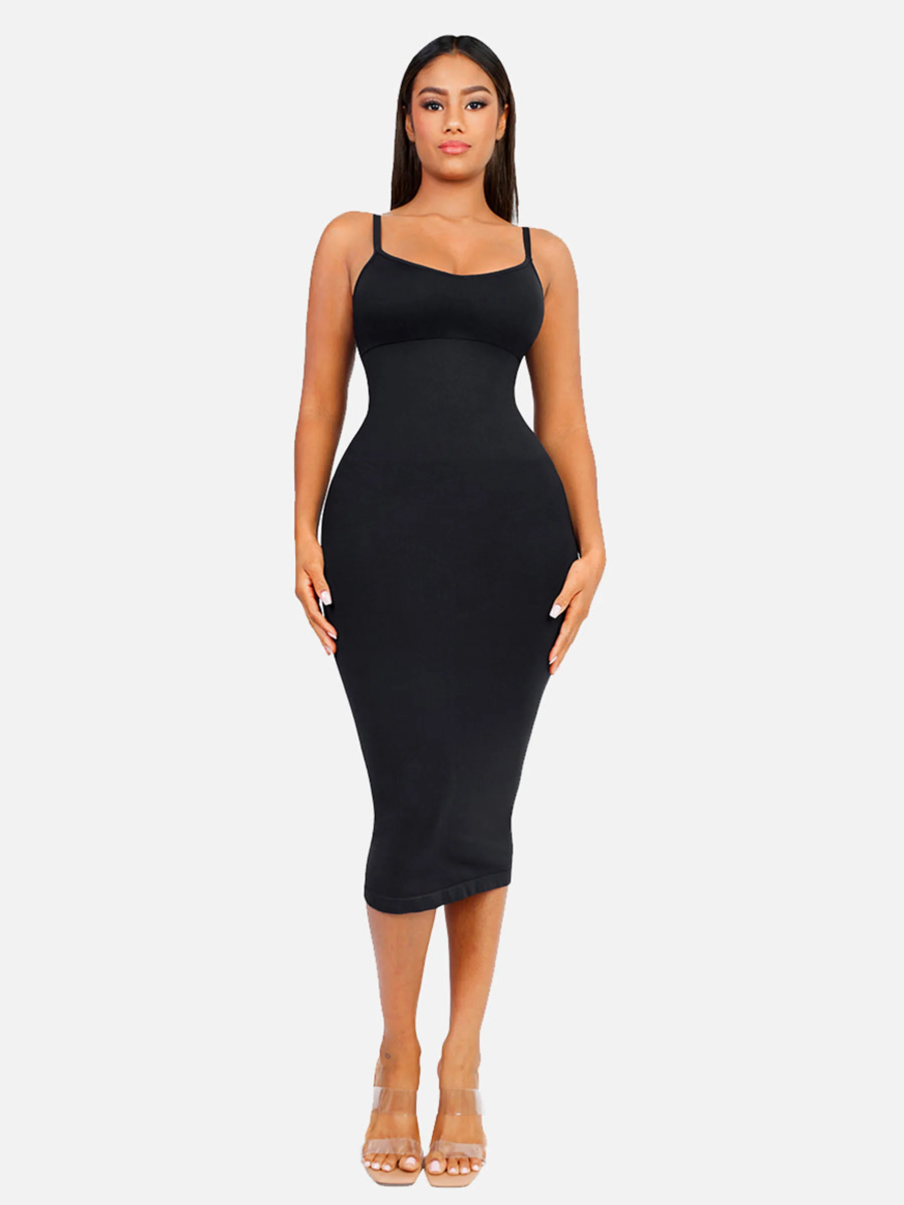 Feelingirl Seamless Midi Body Shaper Dress