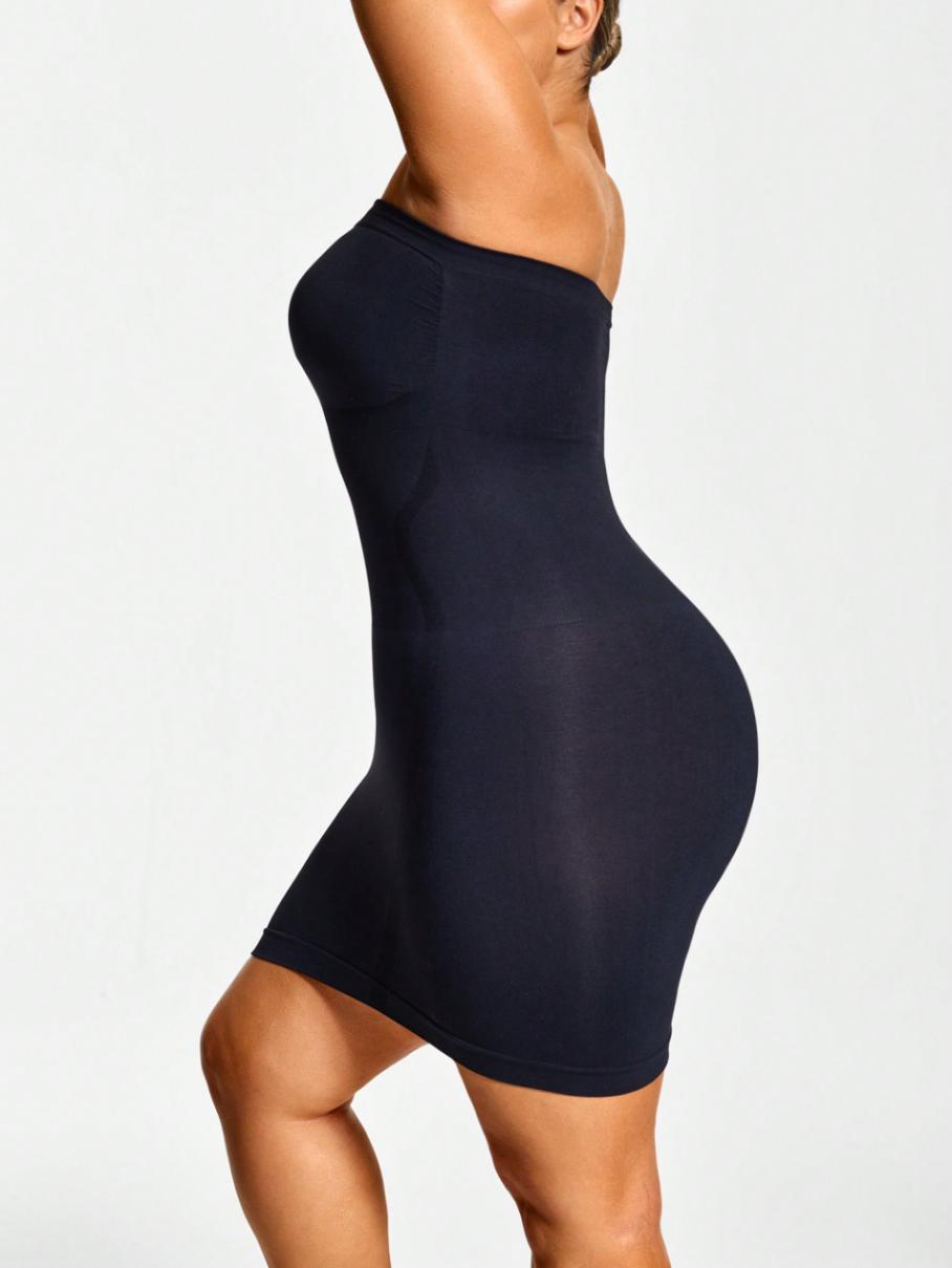 Plus Size Strapless Shaping Mini Dress