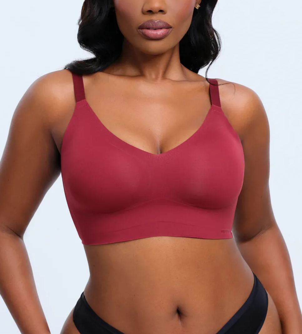 Wireless V-Neck Adjustable Bra