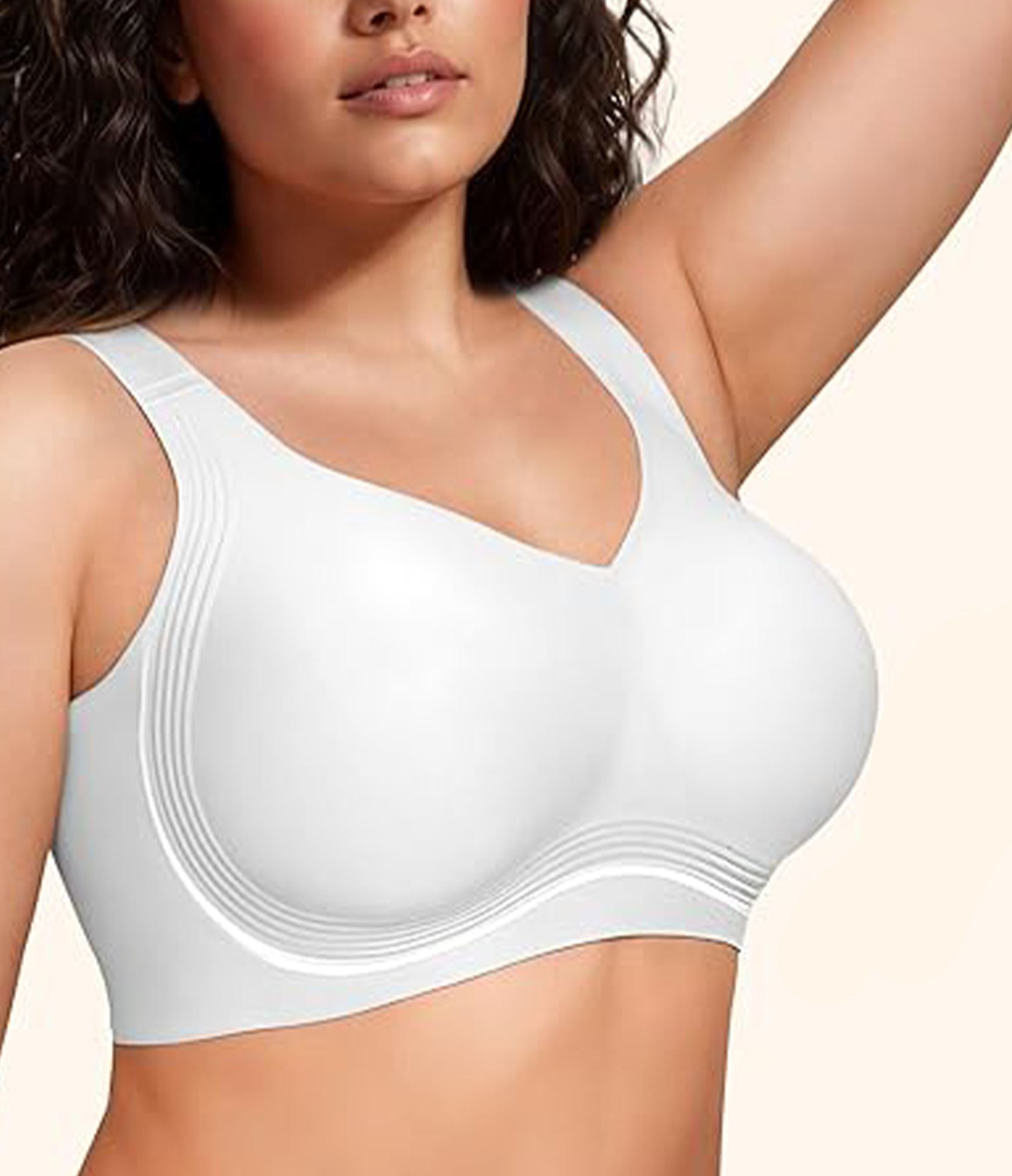 Wireless Unlined Seamless Comfort Bralette T-Shirt Bra