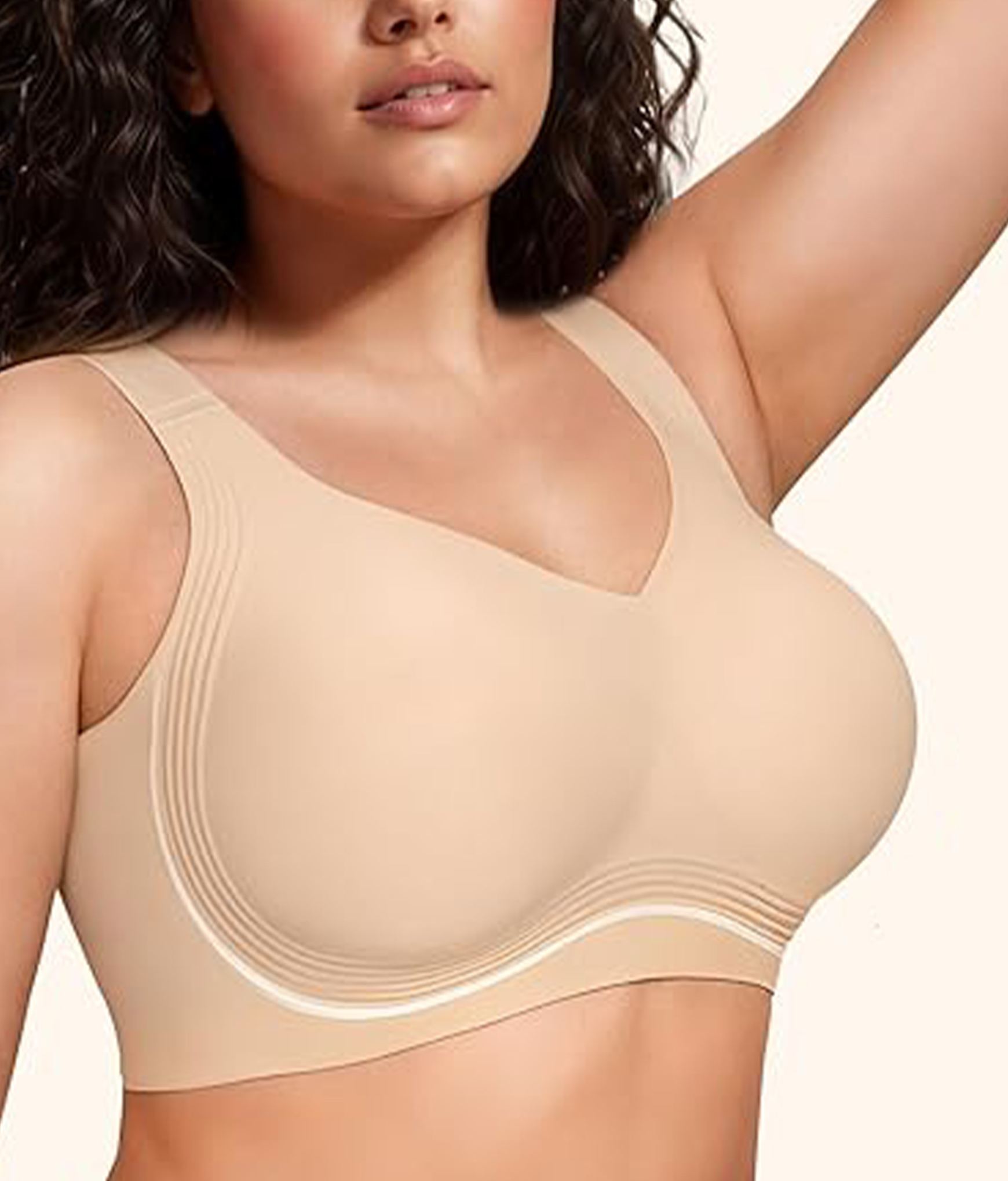 Wireless Unlined Seamless Comfort Bralette T-Shirt Bra