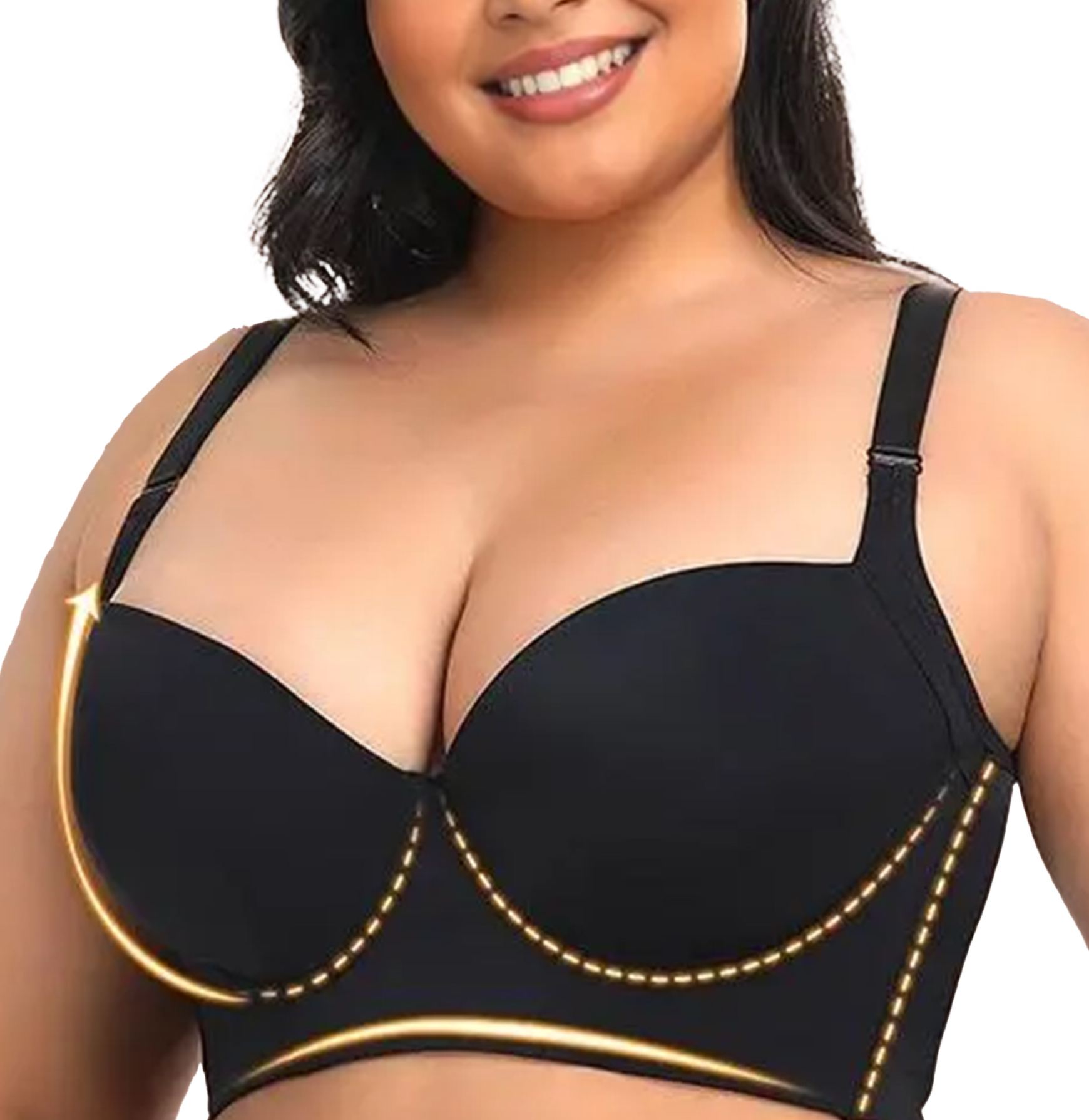 Wireless Unlined Seamless Comfort Bralette T-Shirt Bra