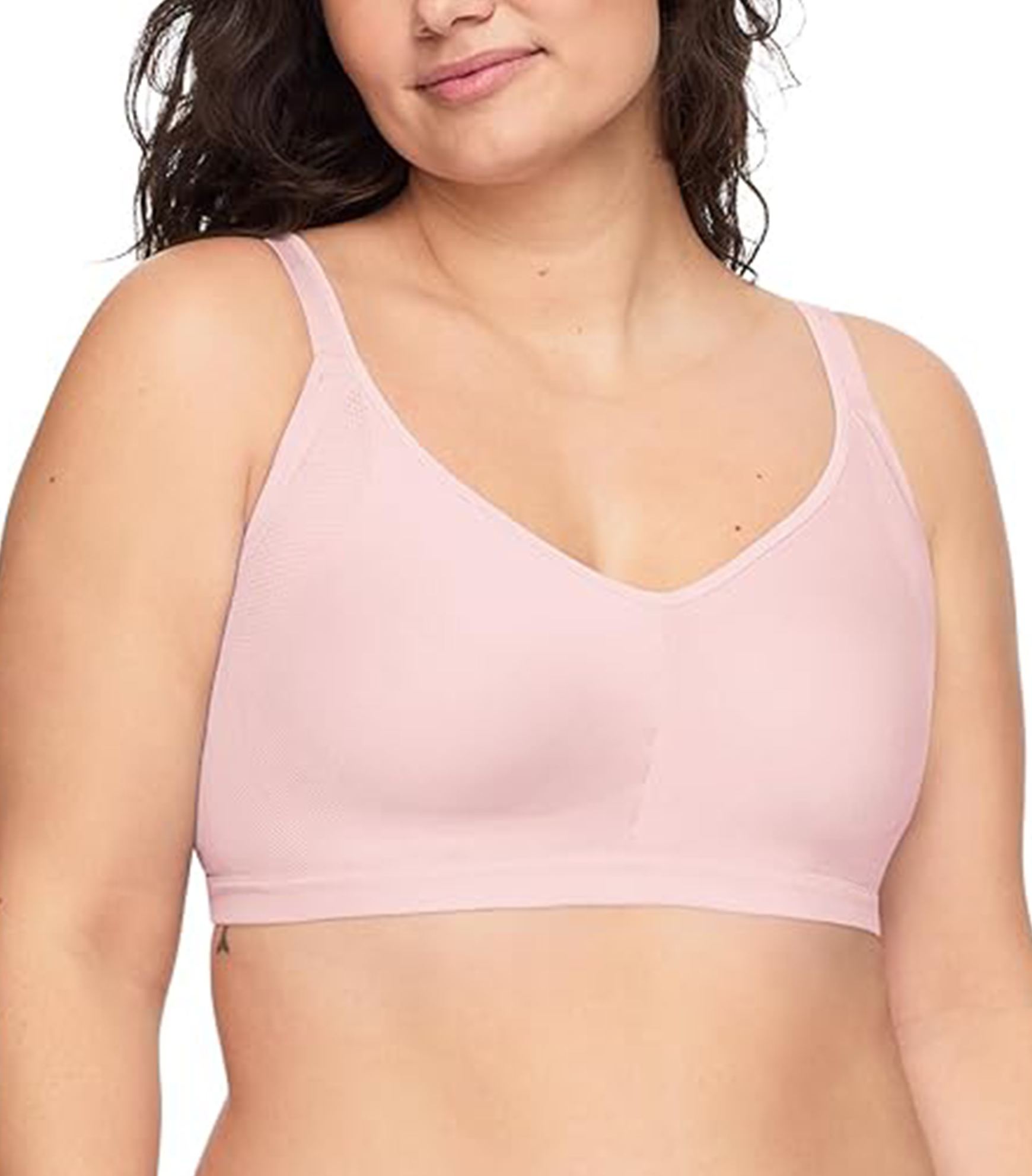 Wide Strap Wireless Smooth Bra