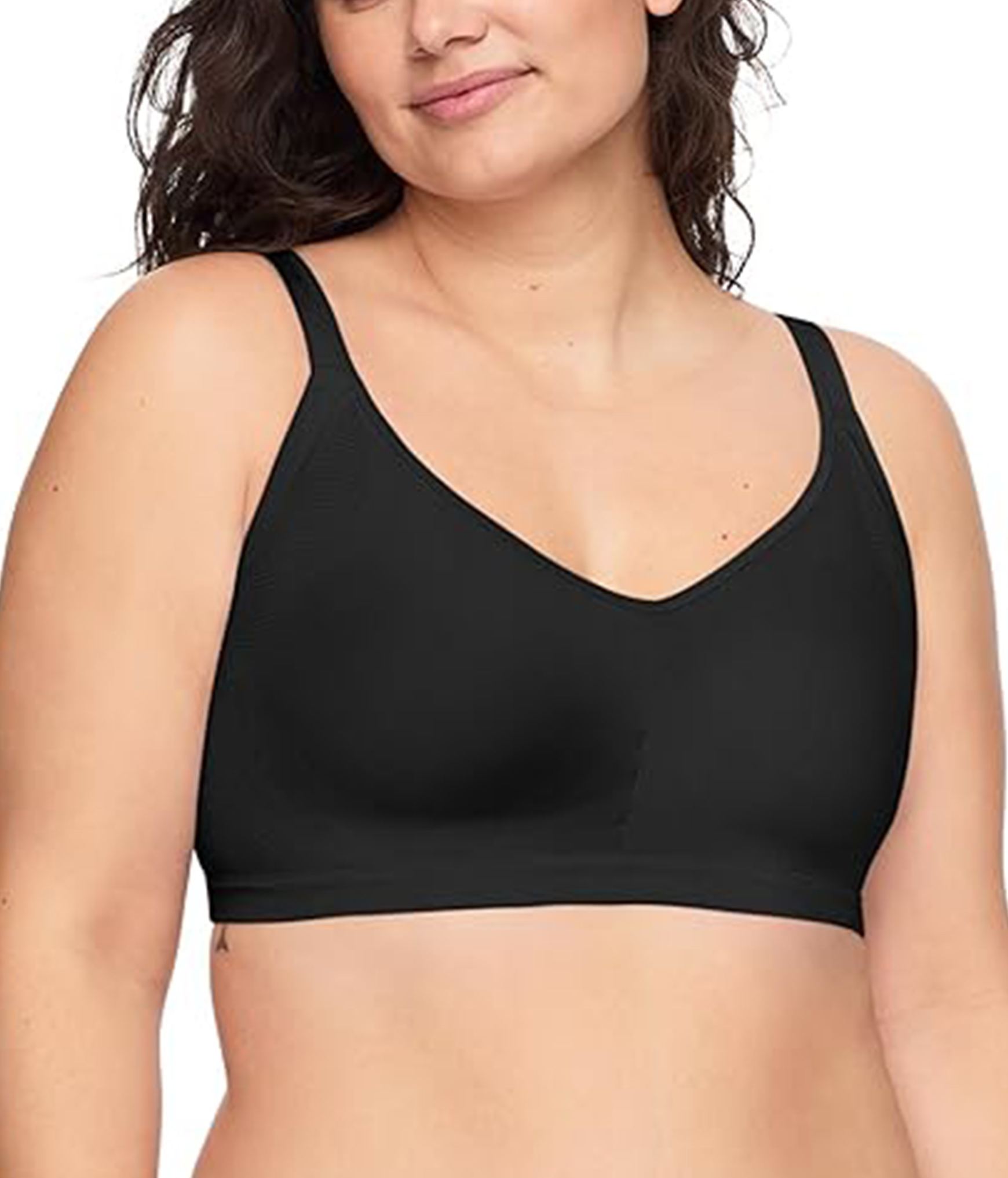 Wide Strap Wireless Smooth Bra