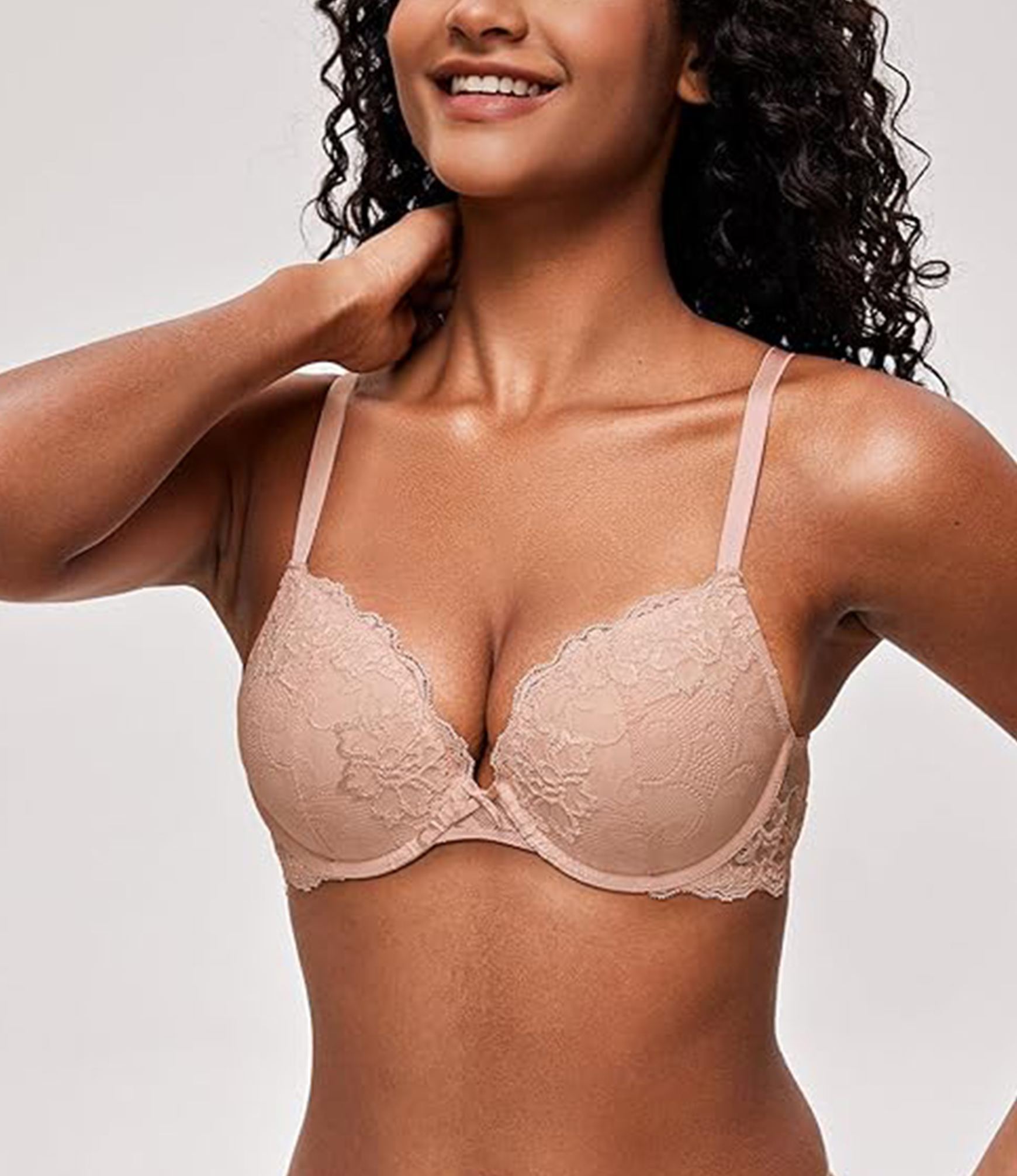 Lace Underwire Push Up Bra