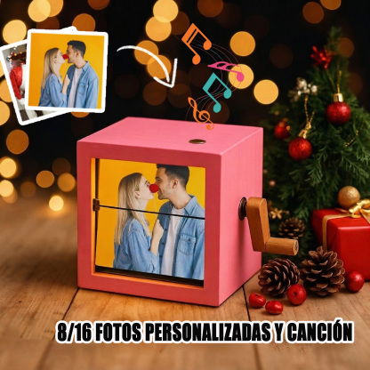 Marco Musical Flipbook Personalizado de Acrílico en Color Cuadros de Fotografías para Regalos San Valentin