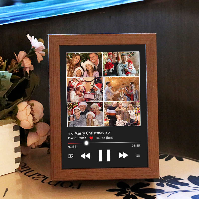 Cuadro de Canciones con Portada de Álbum y Foto Personalizada Reproductor Musical con Canción Completa