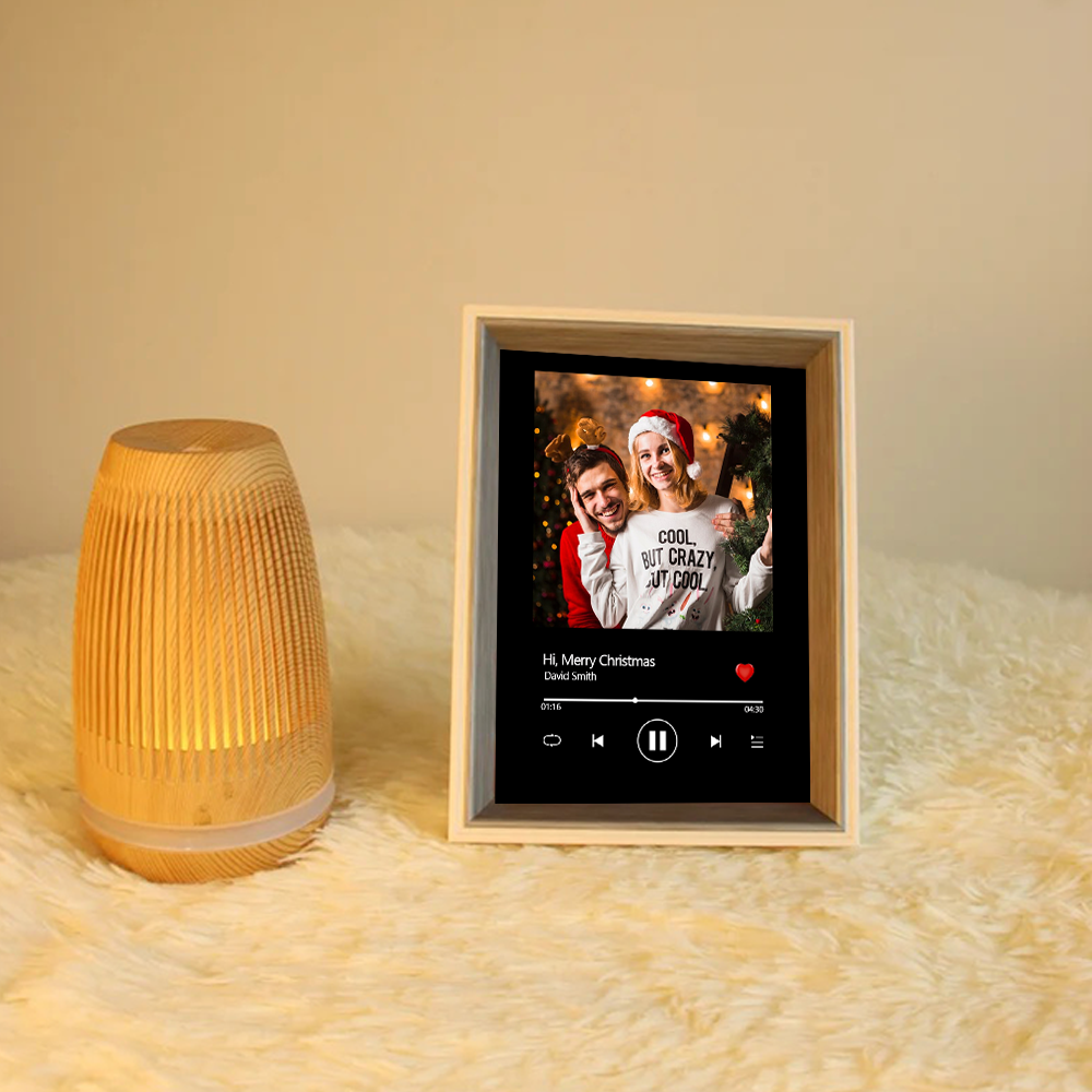 Marco Musical para Fotos con Tu Canción y Foto Cuadro de Foto con Canción y Reproductor de Canción Completa