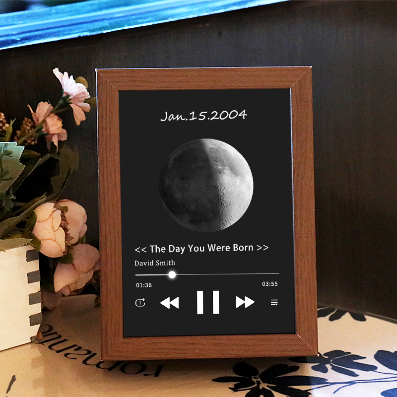 Cuadro de Canciones con Portada de Álbum y Foto Personalizada Reproductor Musical con Canción Completa