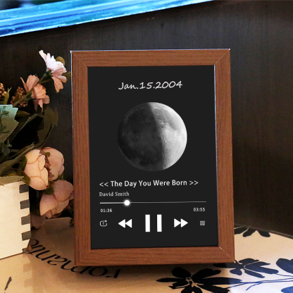 Cuadro de Canciones con Portada de Álbum y Foto Personalizada Reproductor Musical con Canción Completa