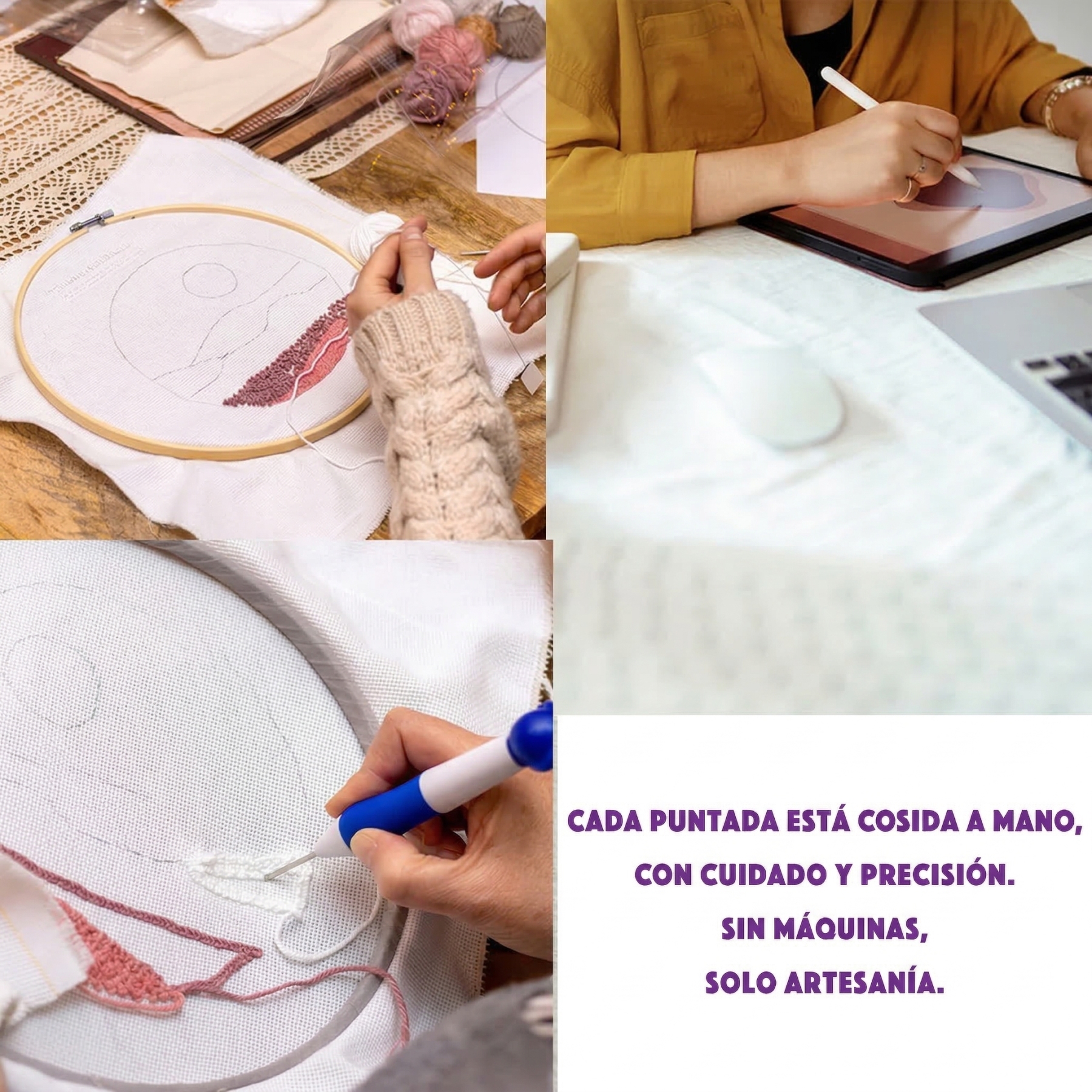 Cojín de Letras Tufting Ya Terminado Almohada con Nombre Bordado a Mano para Bebé Regalo de Navidad