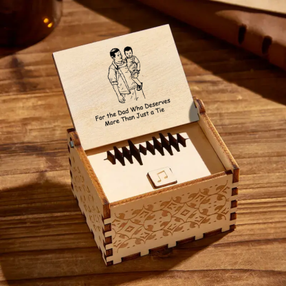 Caja Musical Personalizada de Madera | Regalo Día del Padre