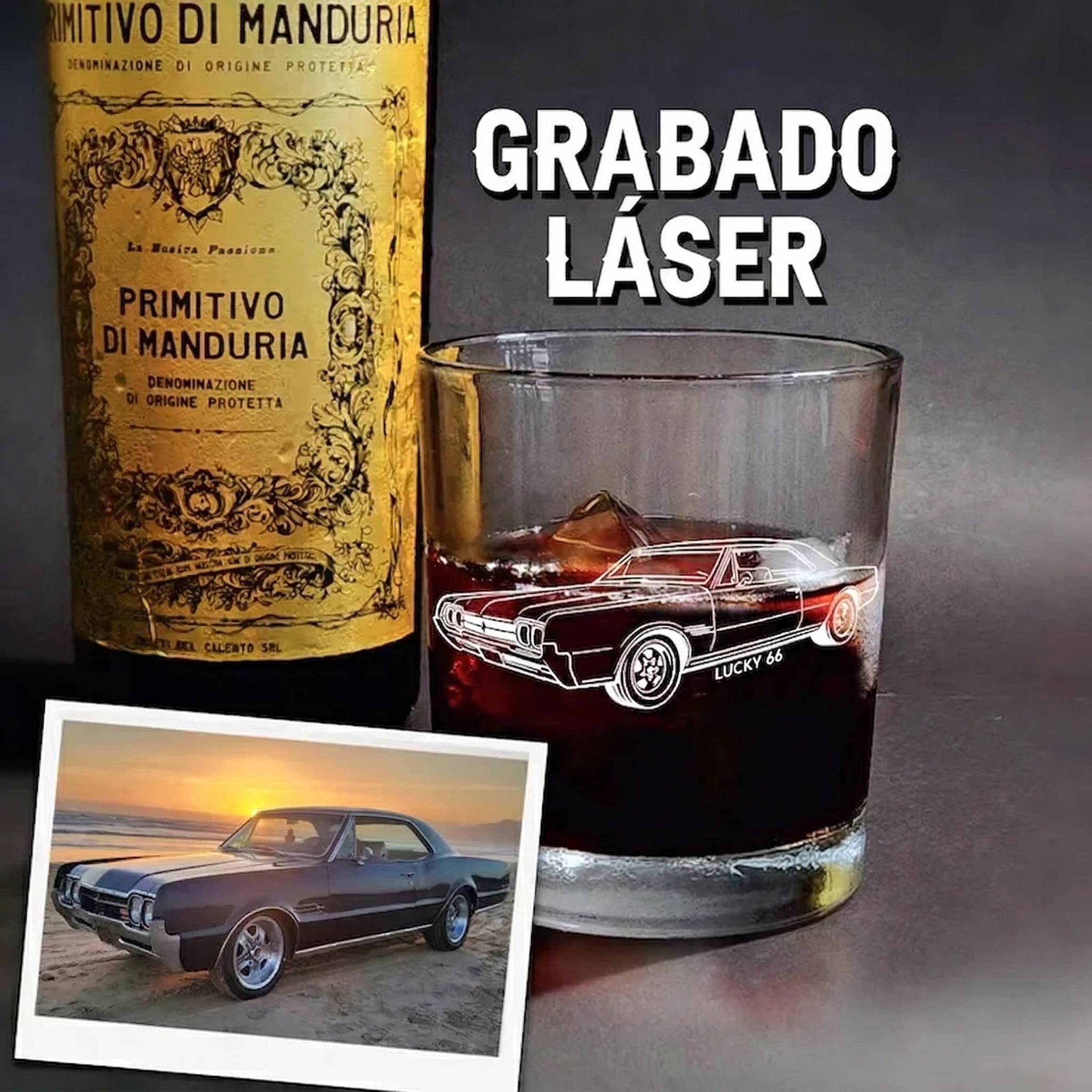 Vaso Whisky Personalizado con Retrato Vaso de Whisky Grabado con Foto en Arte Lineal Regalo para Él
