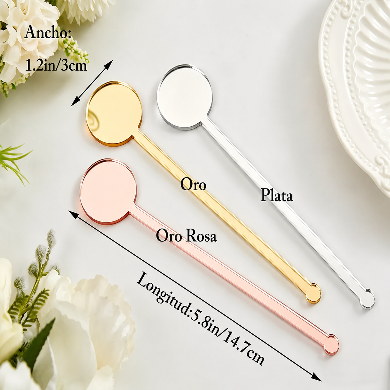 Agitadores de Bebidas Personalizados para Boda con Nombre y Fecha Palitos para Cócteles Regalos para la Fiesta de Bodas