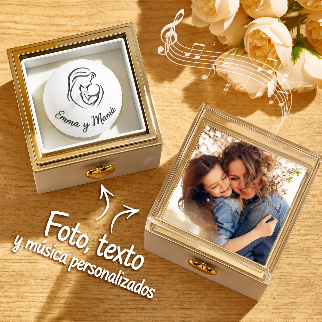 Caja de Música Personalizada Tipo Vela Mágica con Canción Completa Regalo de Cumpleaños y Aniversario