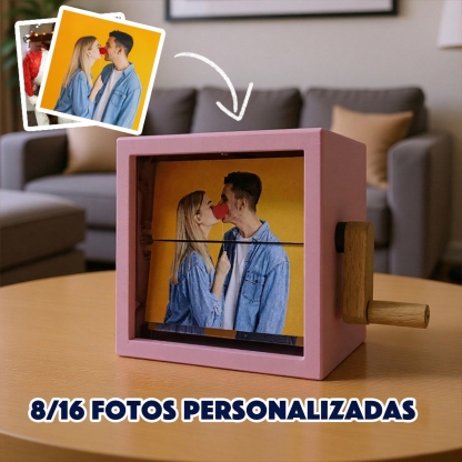 Marco Musical Flipbook Personalizado de Acrílico en Color Cuadros de Fotografías para Regalos San Valentin