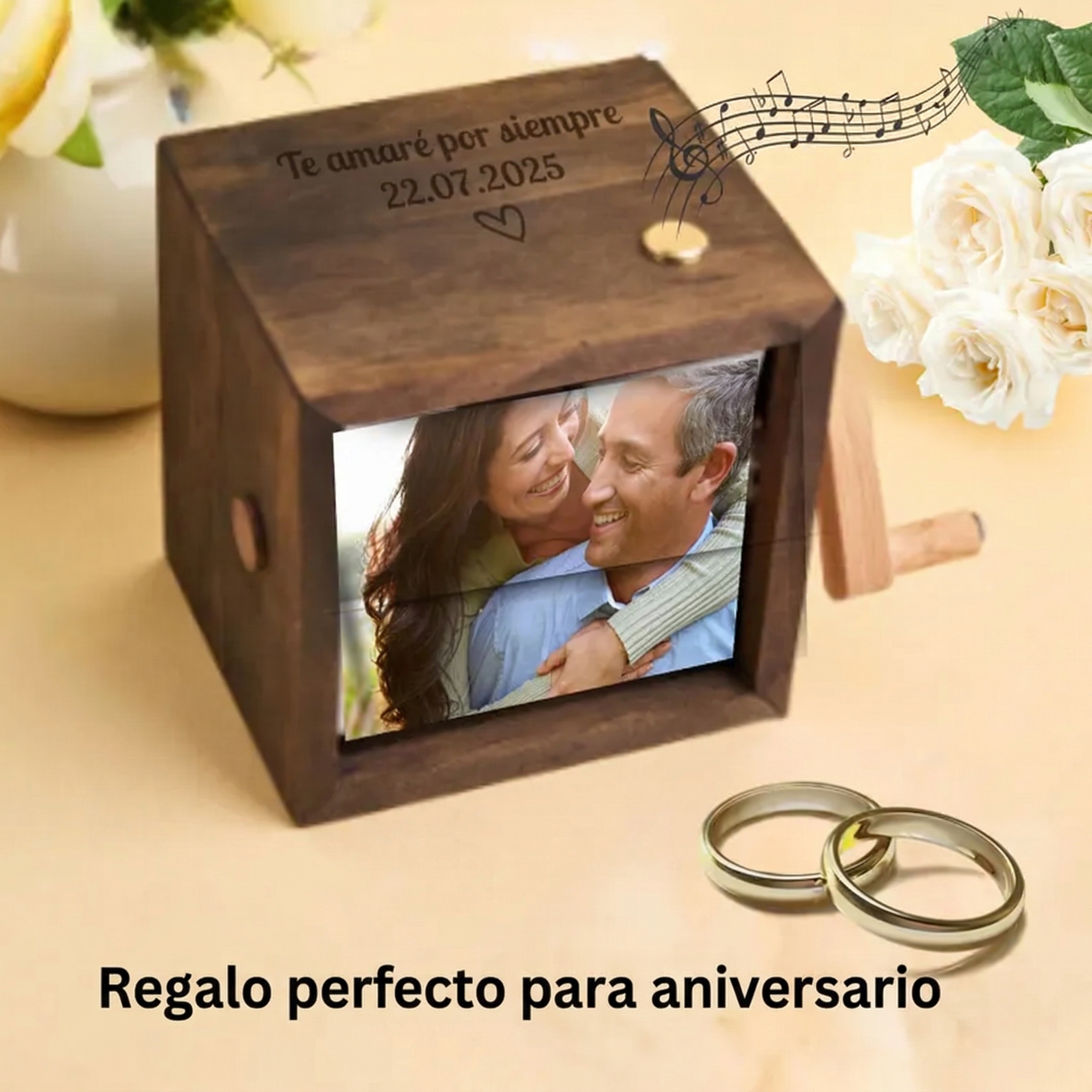Marco Flipbook Personalizado con Canción Completa Animación Manual y Luz Nocturna Libro de Fotos Regalo Aniversario Pareja
