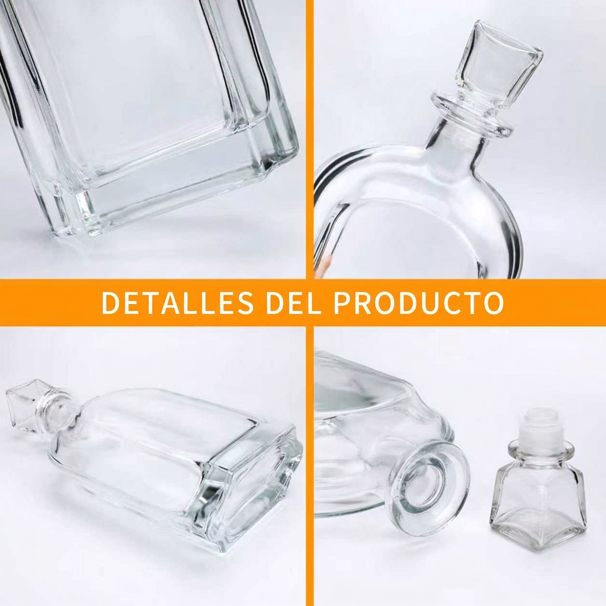 Decantador de Whisky Grabado con Foto y Texto Botella de Licor Personalizada para Aniversario Regalo para Él