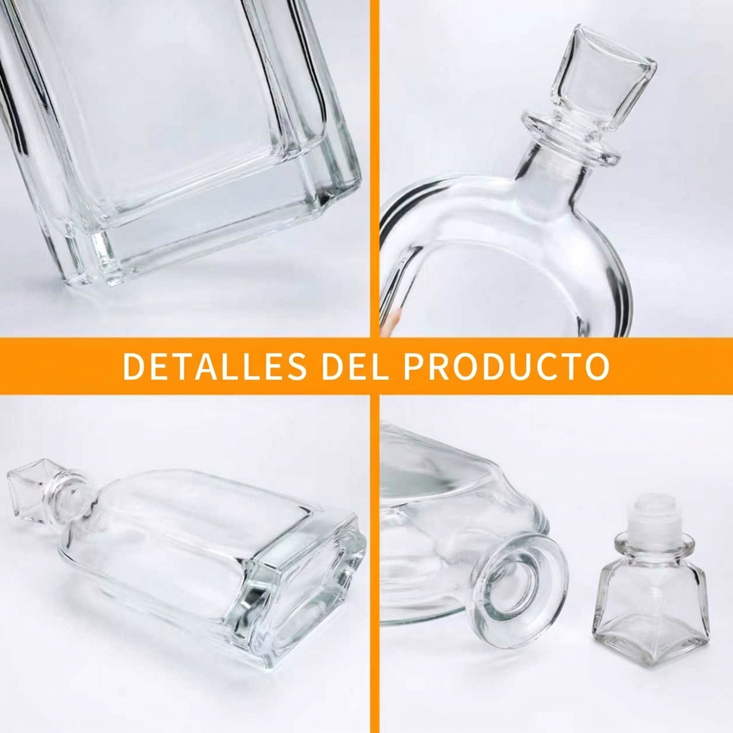 Decantador de Whisky Grabado con Foto y Texto Botella de Licor Personalizada para Aniversario Regalo para Él