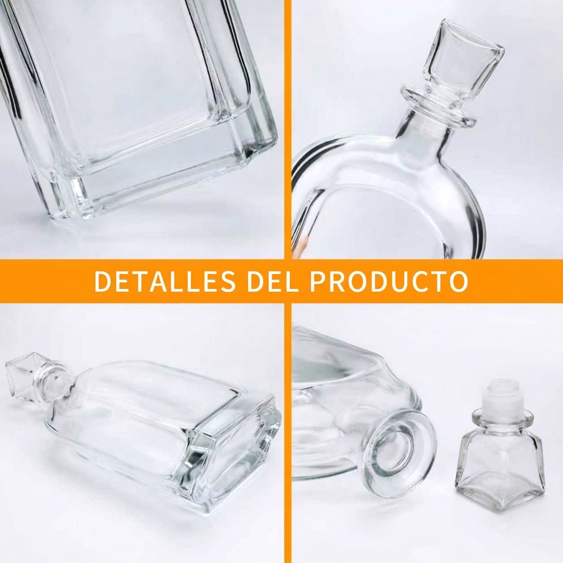 Decantador de Whisky Grabado con Foto y Texto Botella de Licor Personalizada para Aniversario Regalo para Él